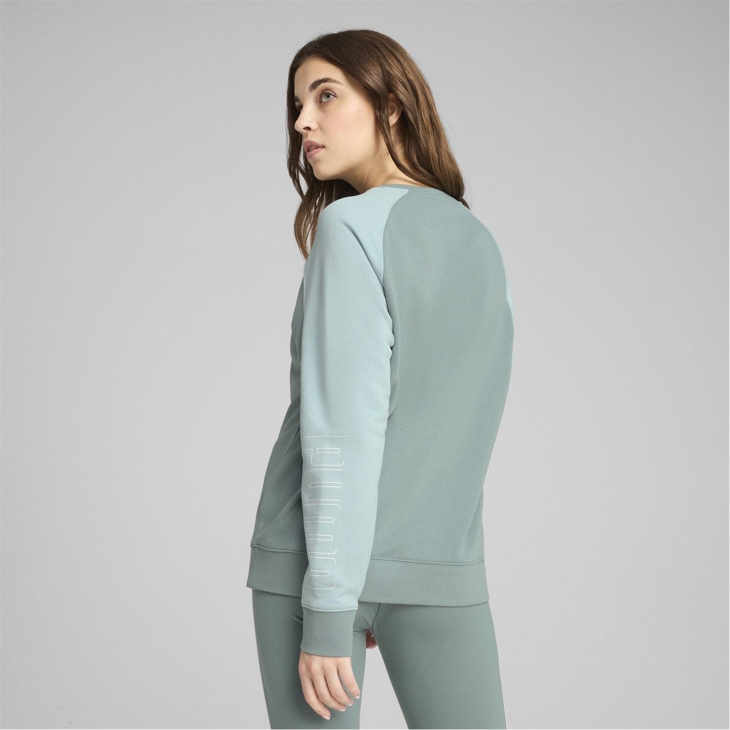 Puma Crew Neck Relaxed Fit Long Sleeve Sweatshirt