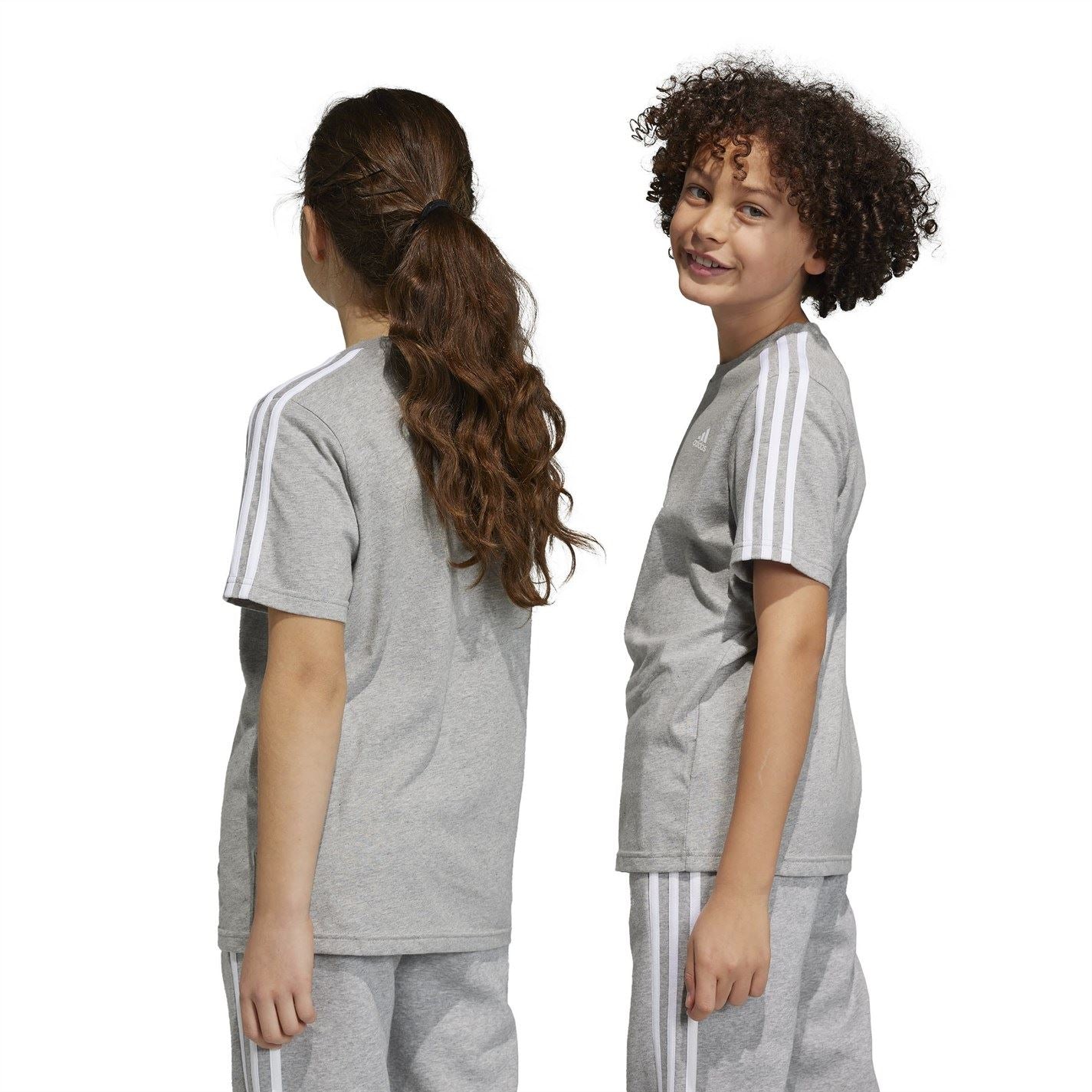 adidas 3 Stripe Essentials T-Shirt Junior