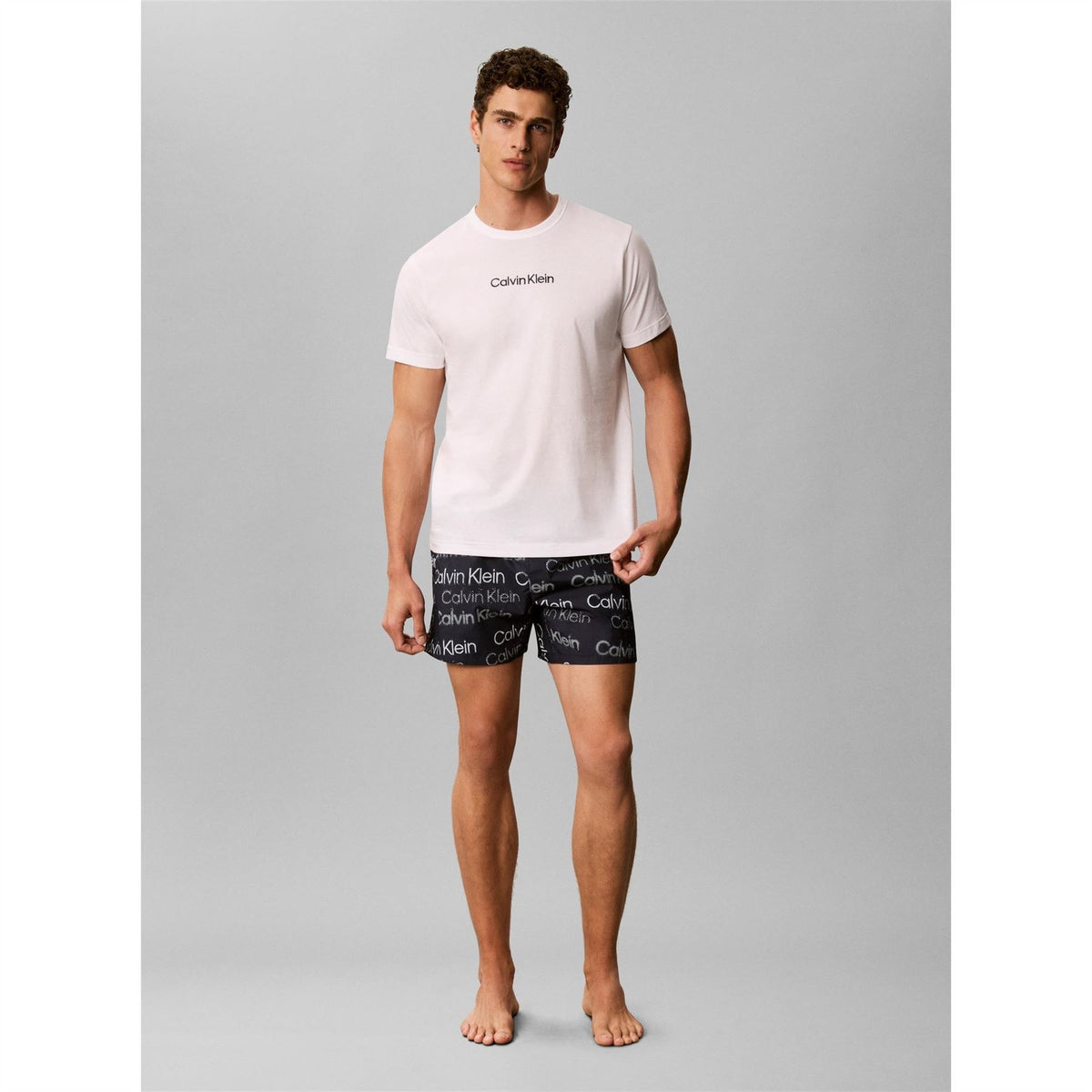 Calvin Klein Short Sleeve Cotton T-Shirt And Shorts Pyjama Set