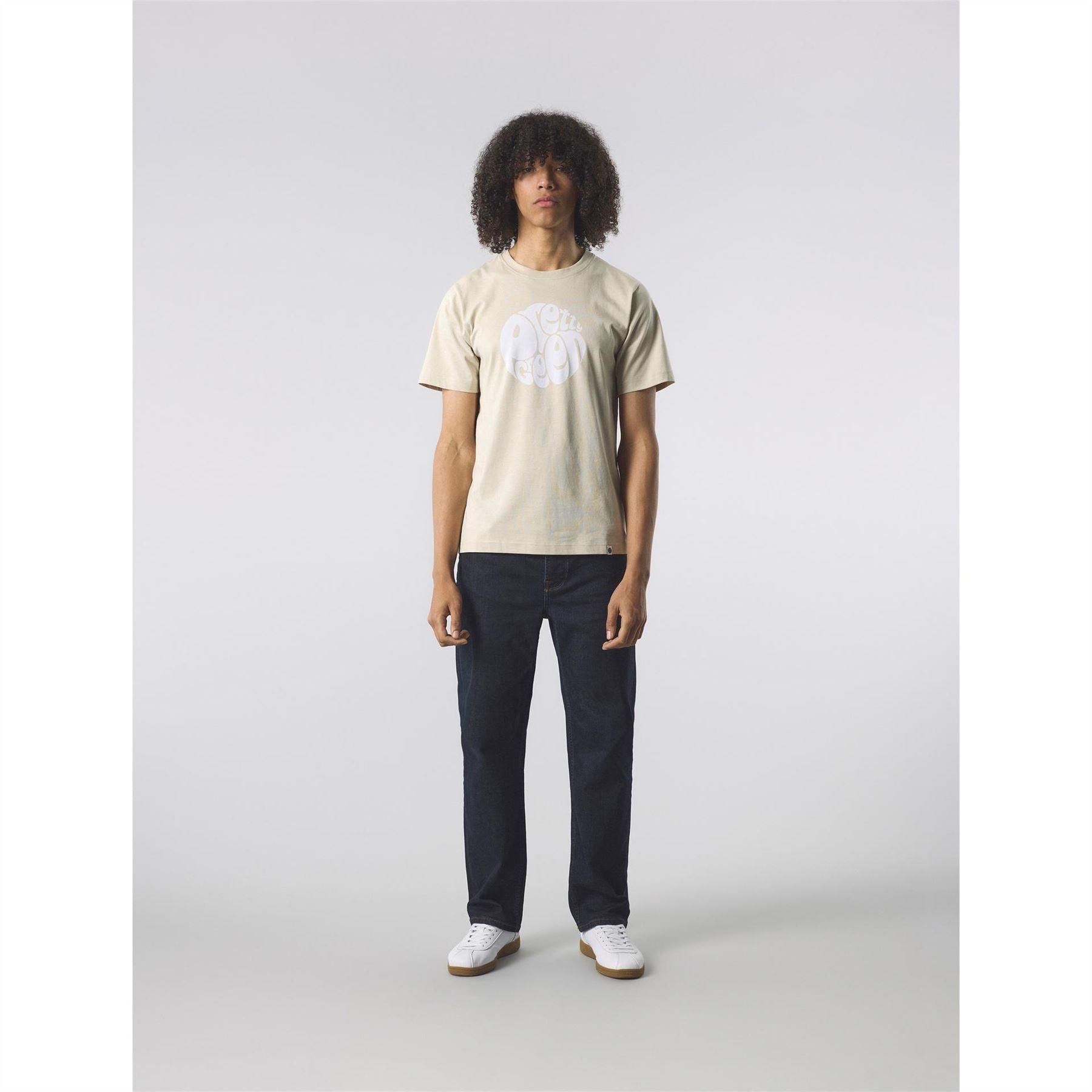Pretty Green Logo Print Crew Neck Short Sleeve T-Shirt