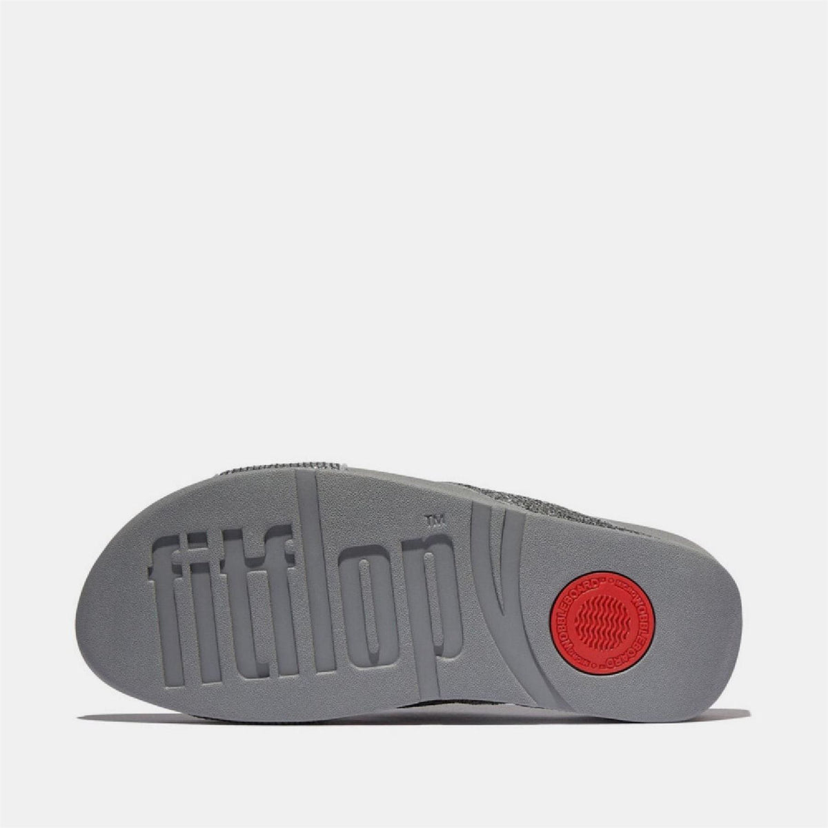 FitFlop Crinkled Shimmer Cross Sliders