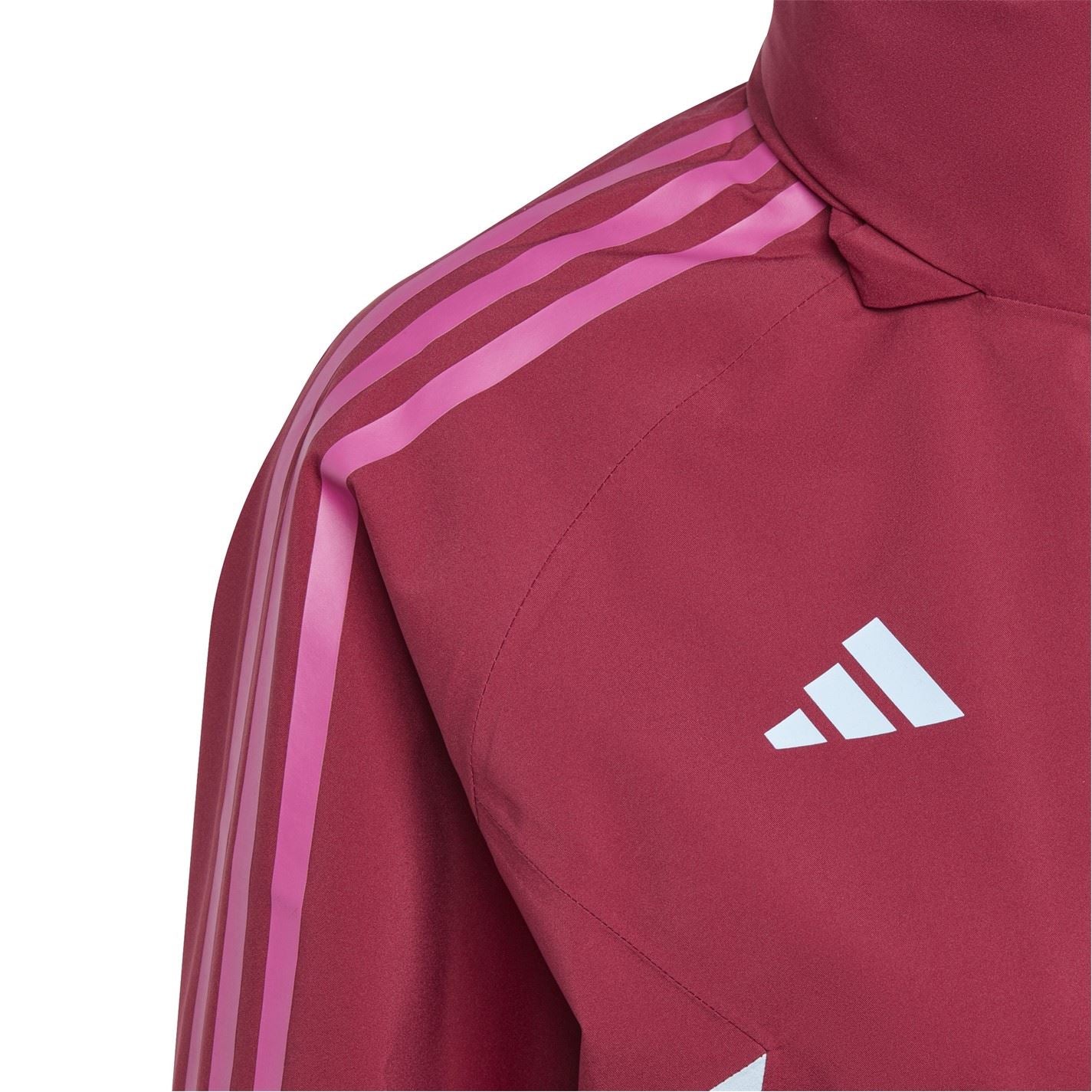 adidas Three Stripes Full Zipper Rain Coat with Side Stripes