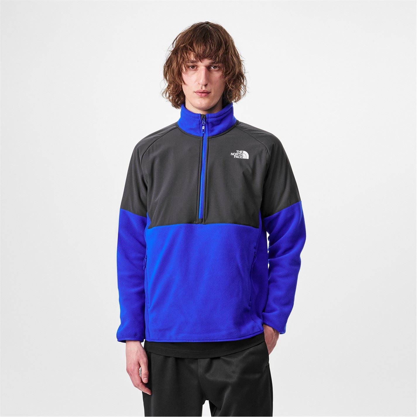 The North Face Mens North Face M Glacier Heavyweight Half Zip Tnf B Puffer Jacket