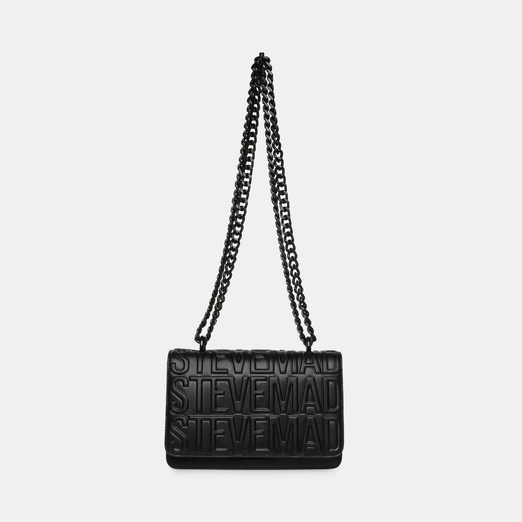Steve Madden Cross Body Bag with Chain and Embossed Logo