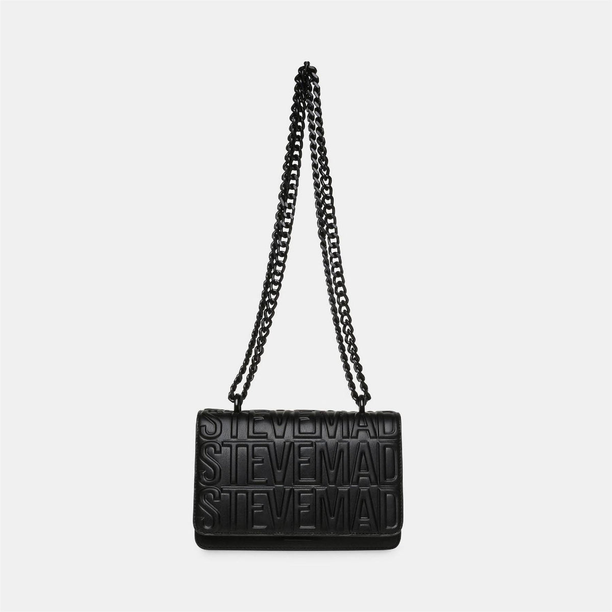 Steve Madden Cross Body Bag with Chain and Embossed Logo