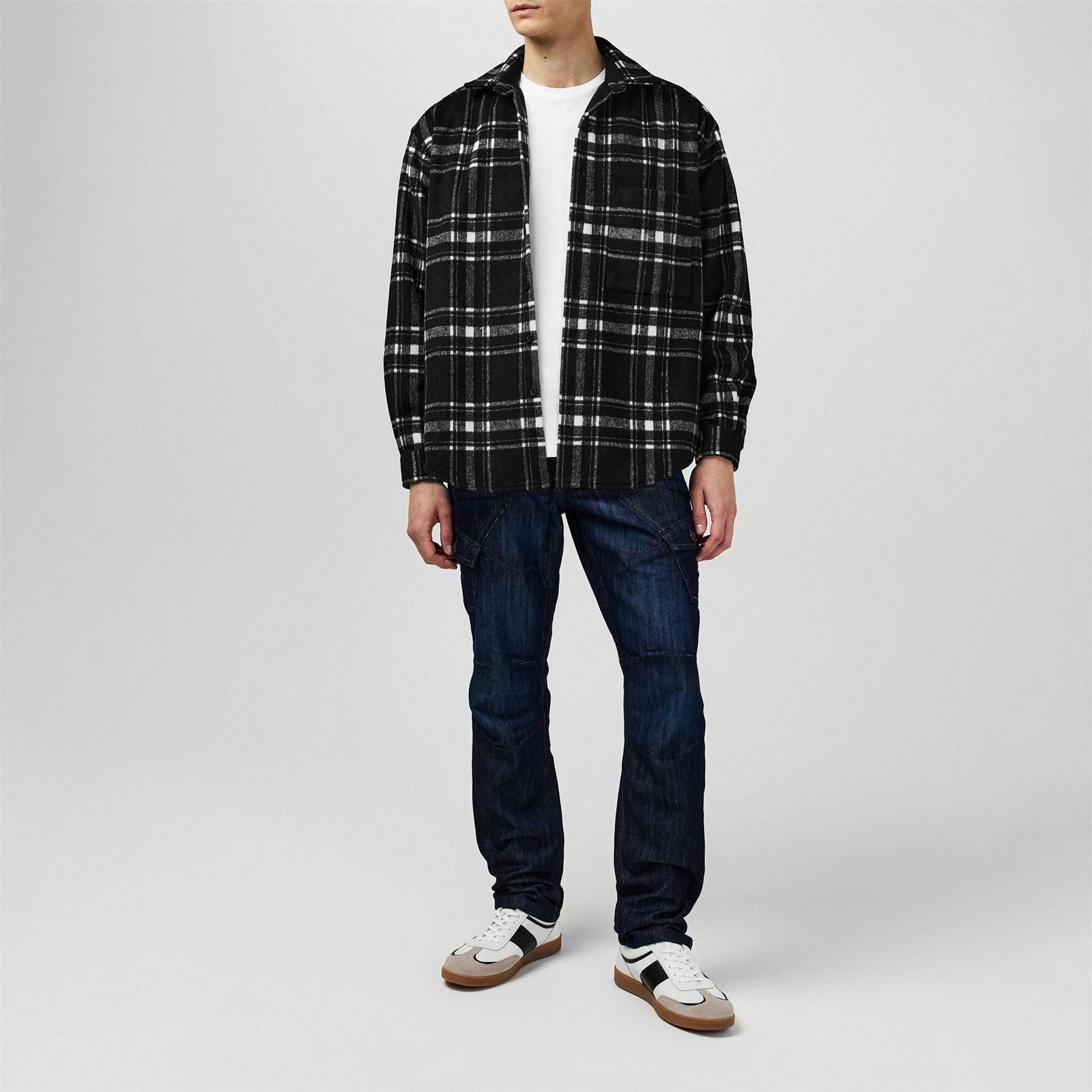 Lee Cooper Mens Belted Cargo Jeans