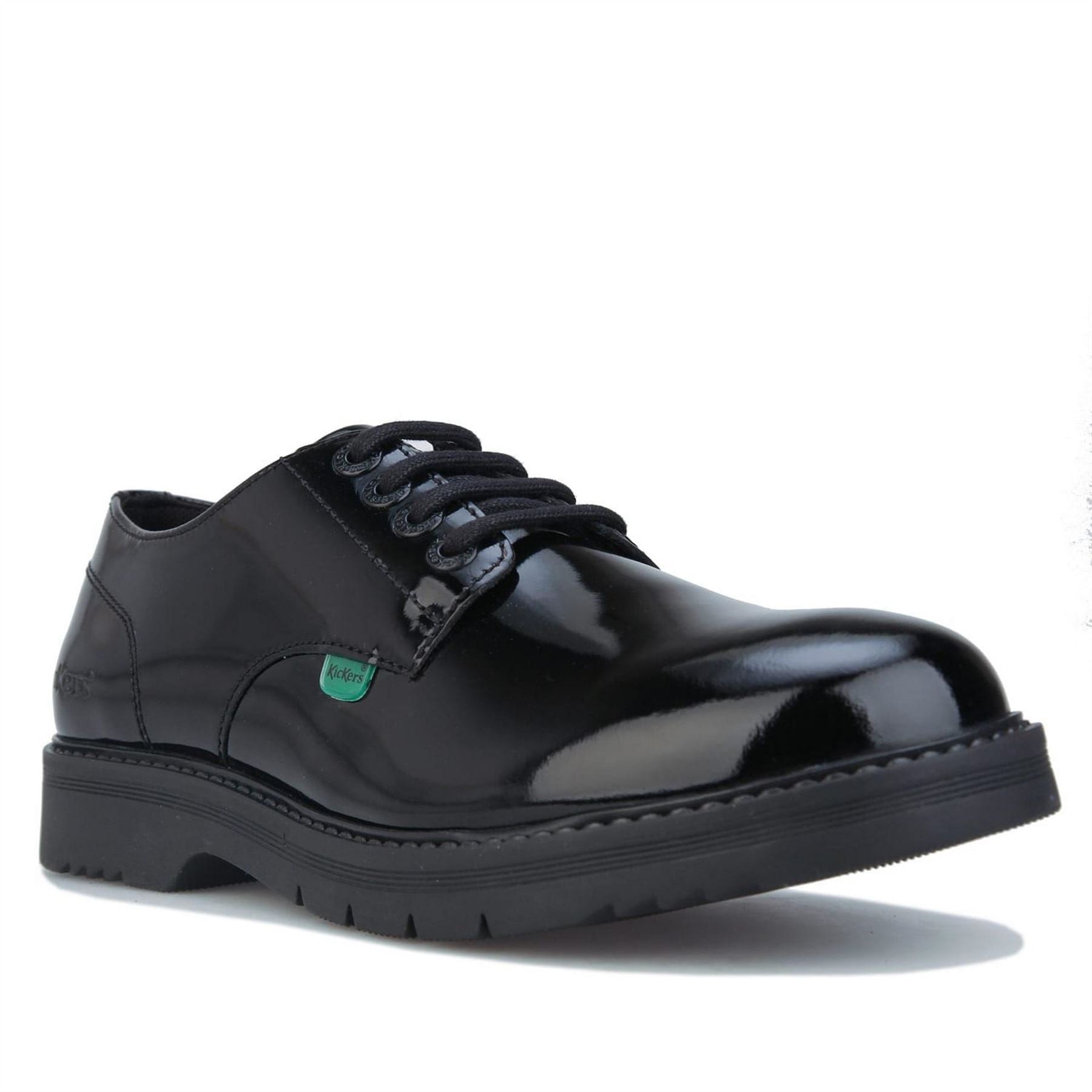 Kickers Finley Lace Up Patent Shoes