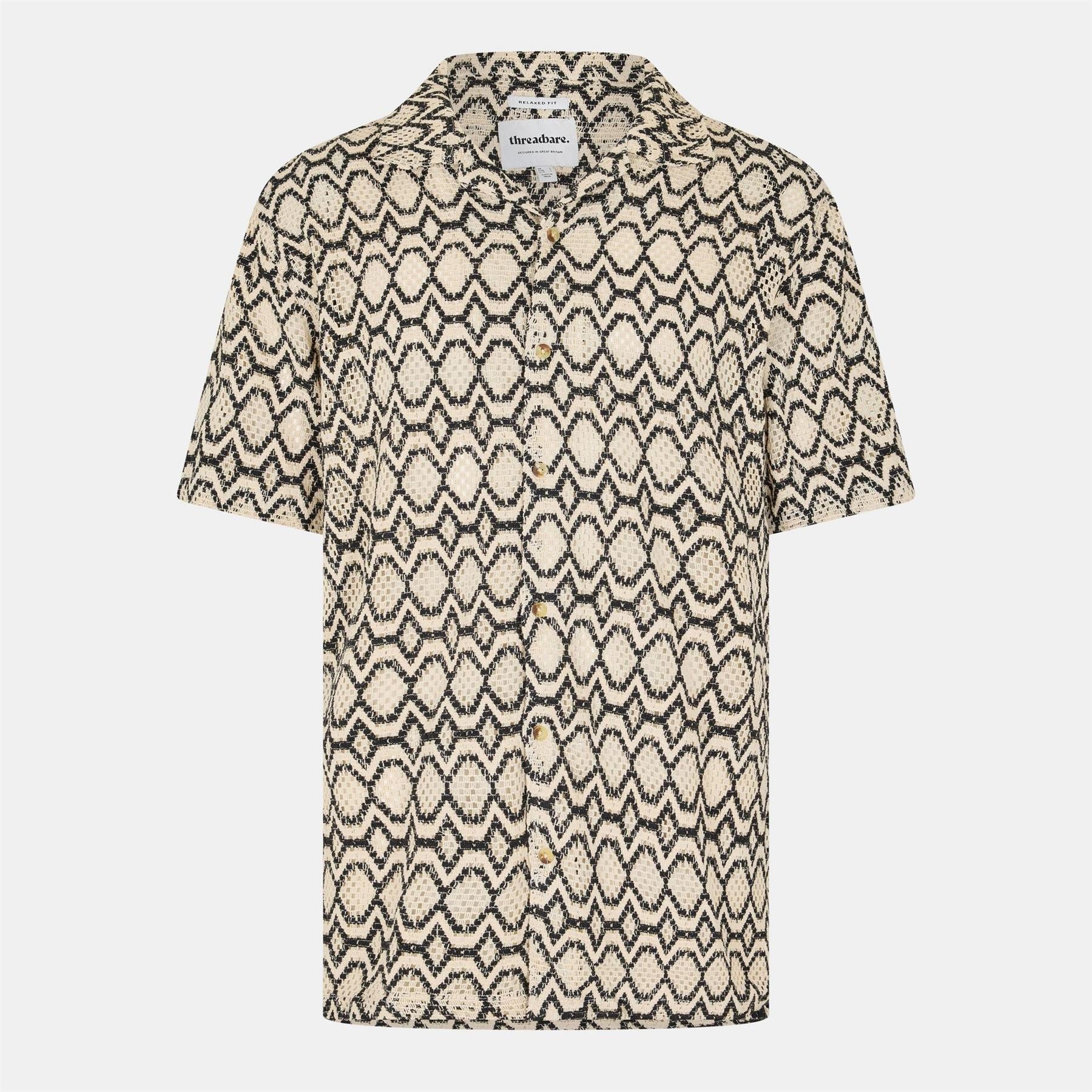 Threadbare Rackes Regular Fit Short Sleeve Shirt