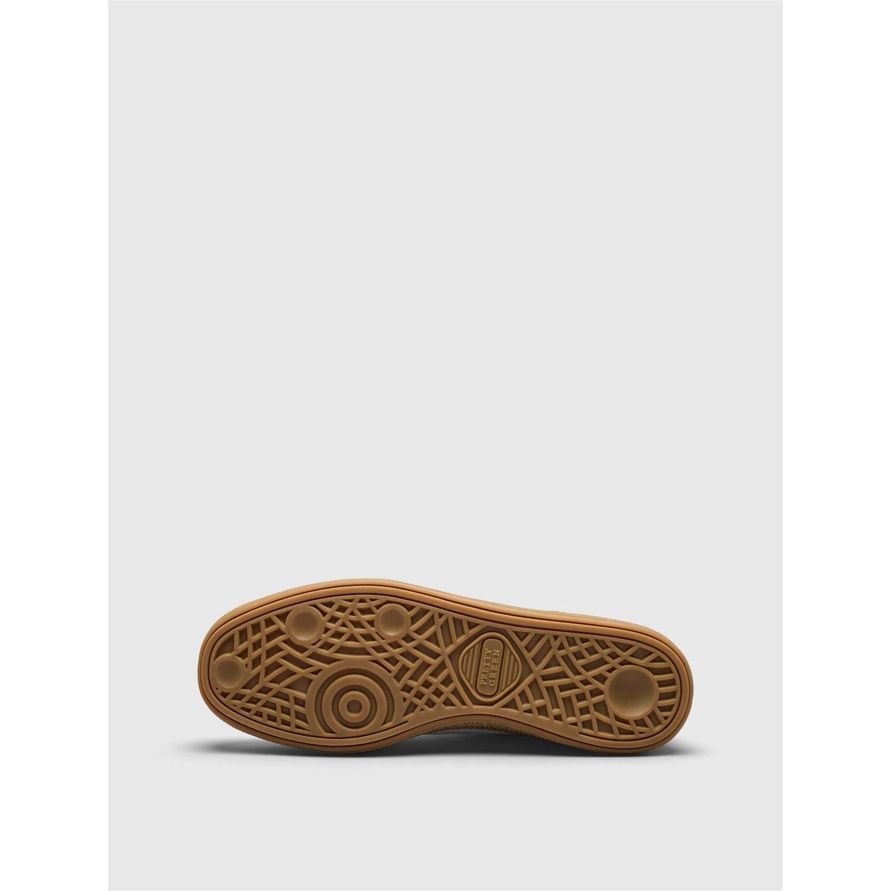 Pretty Green Suede Round Toe Flat Heel Trainers