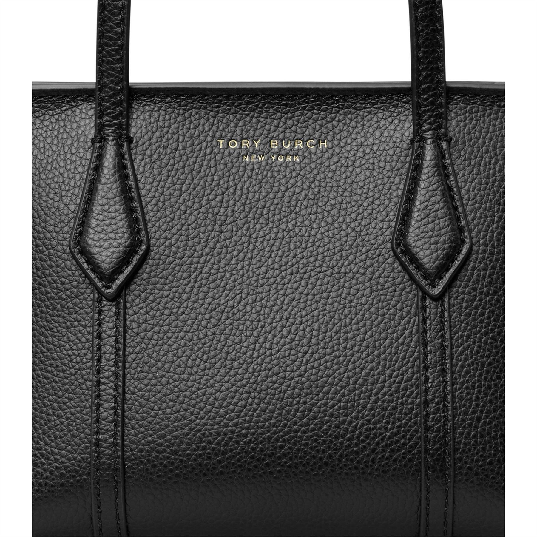 Tory Burch Perry Mini Rectangle Shape Tote Bag with Logo