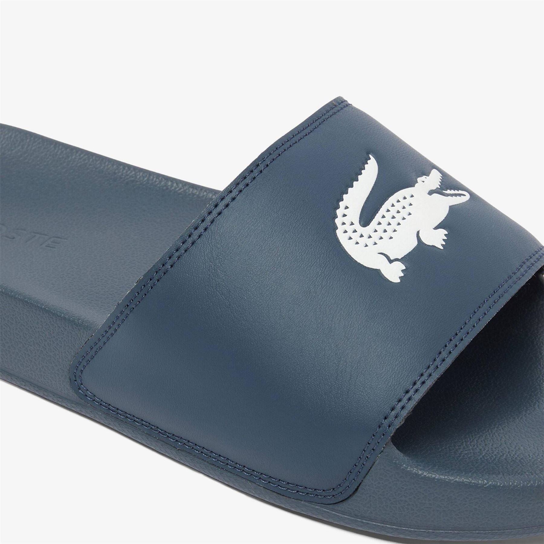 Lacoste Serve Crocodile Print Slide Mules