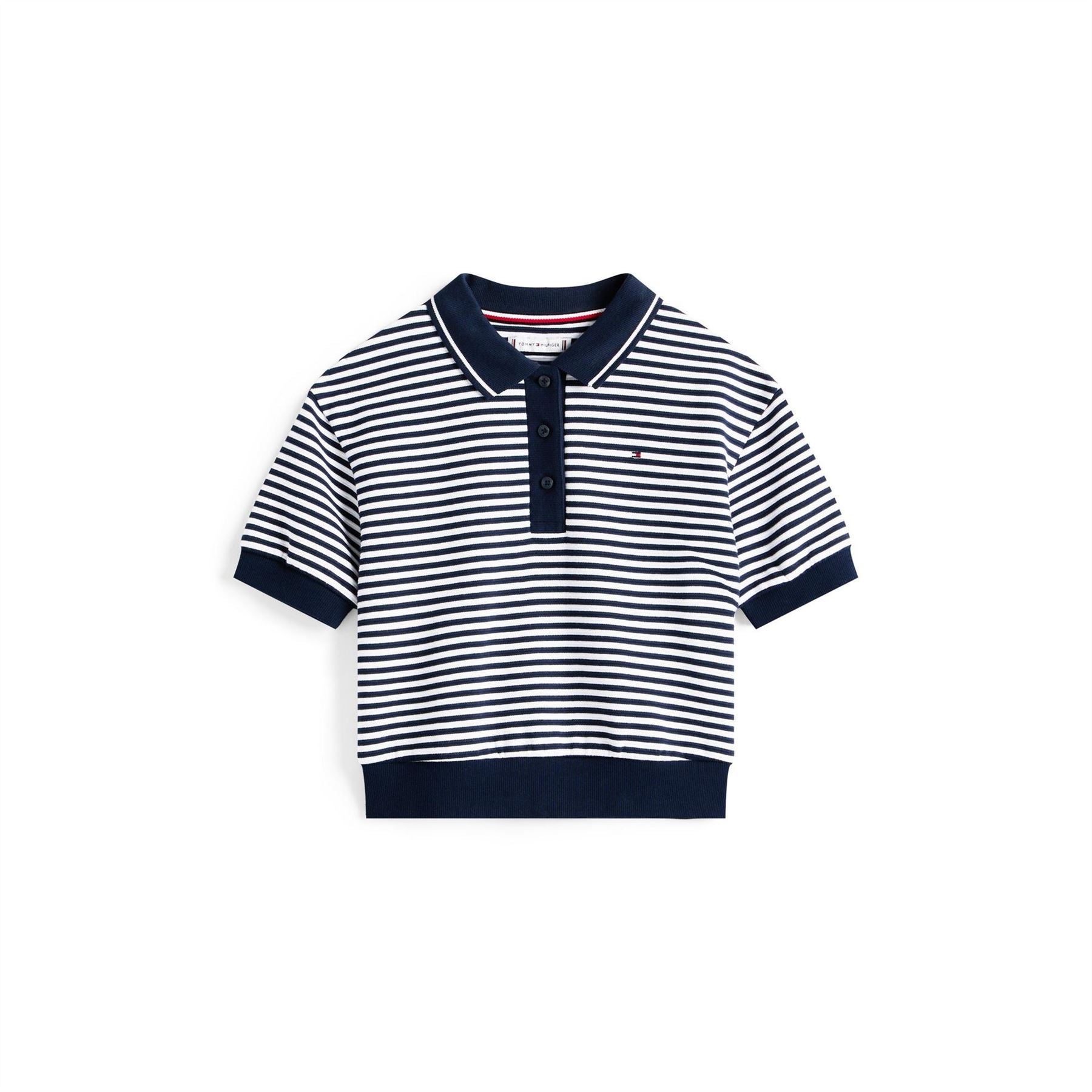 Tommy Hilfiger Striped Short Sleeve Polo Shirt