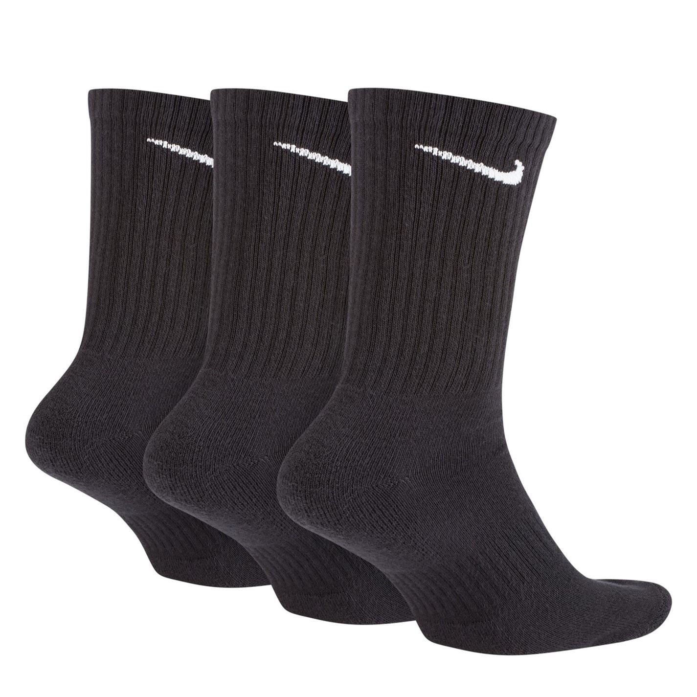 Nike Everyday 3 Pack Cotton Cushioned Crew Socks Unisex