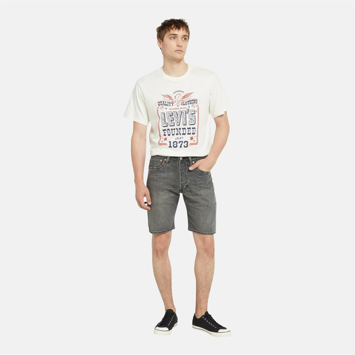 Levis Hemmed Shorts