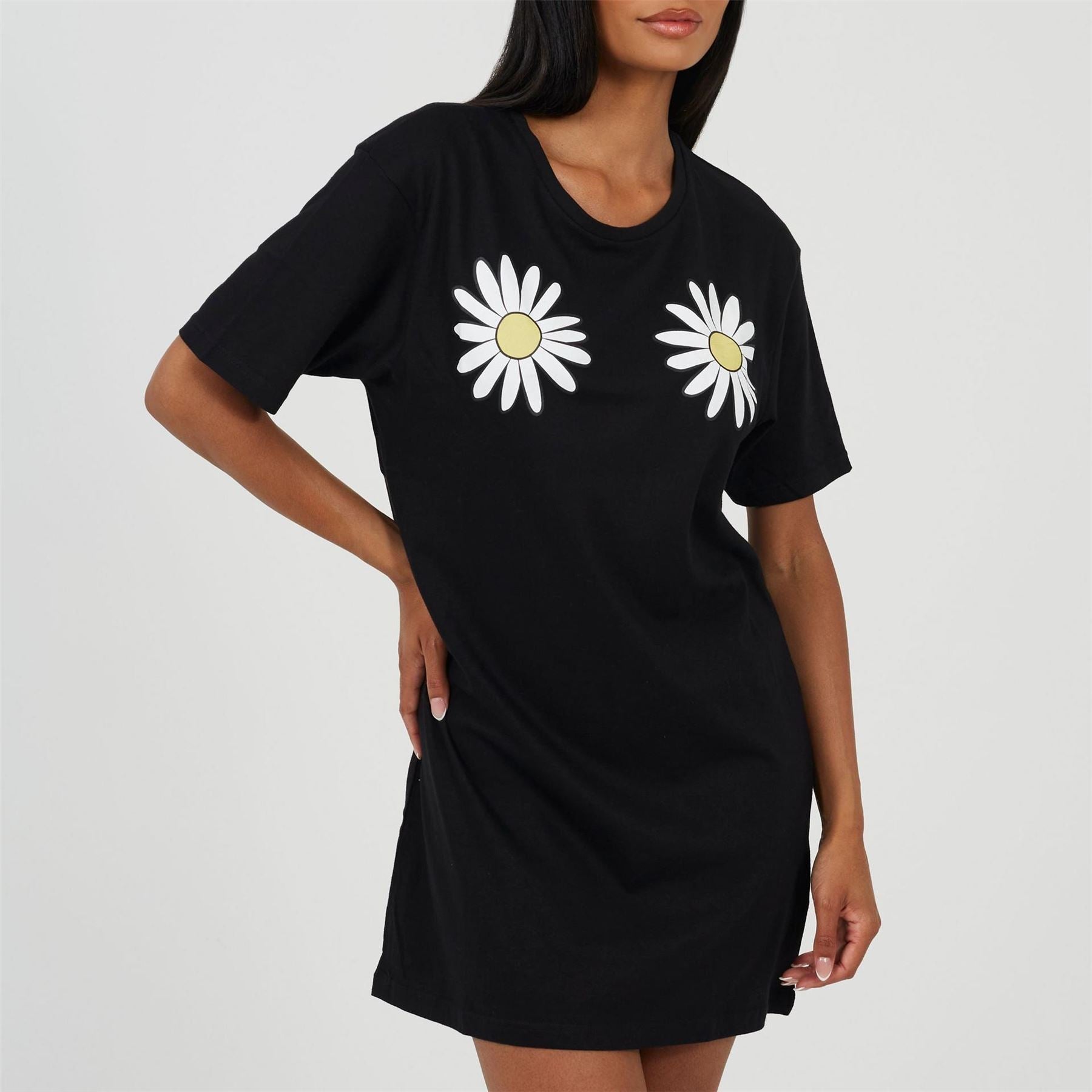 Brave Soul Womens Nightdress With Daisy Chest Print