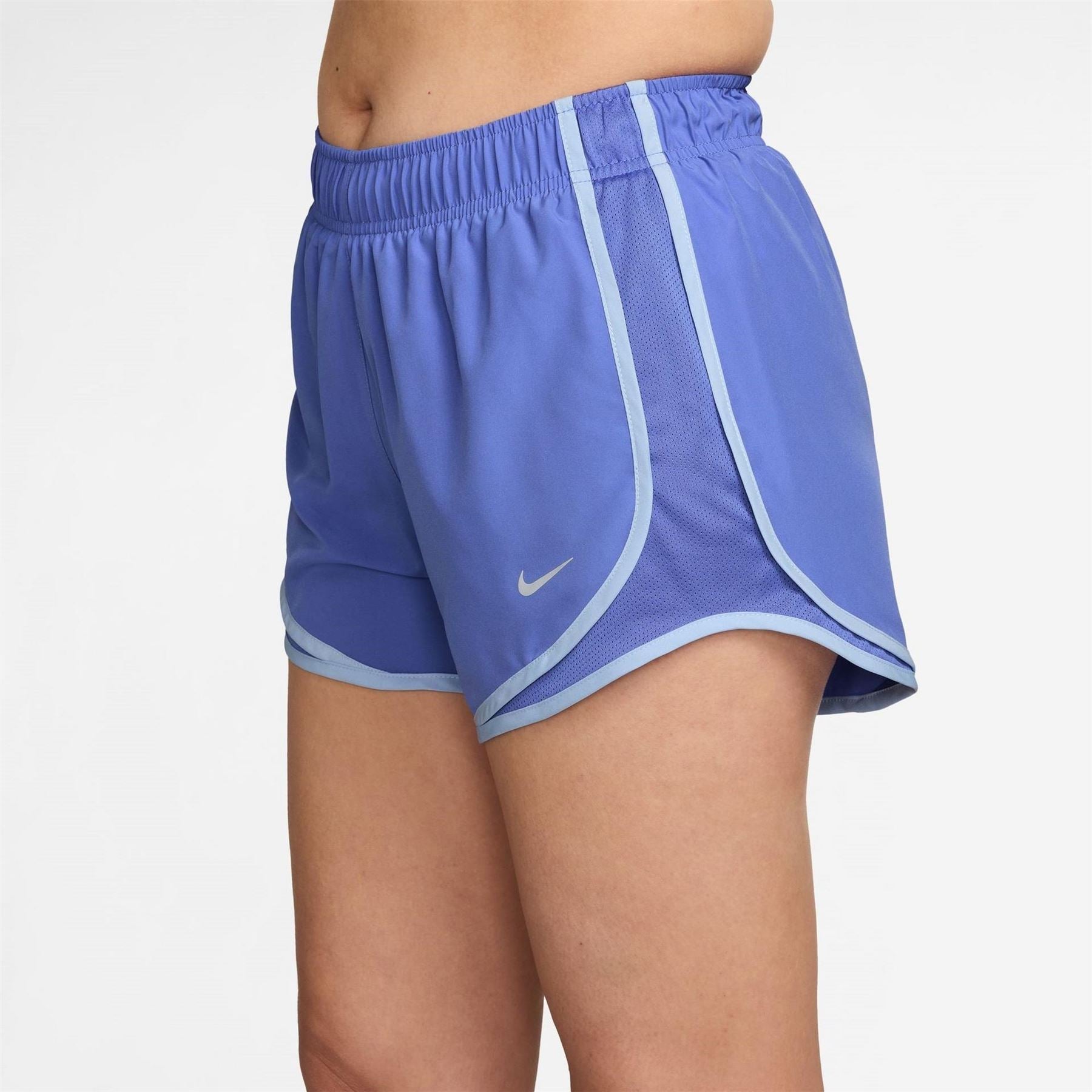 Nike Womens Tempo Dri Fit Mid Rise Brief Lined Running Shorts