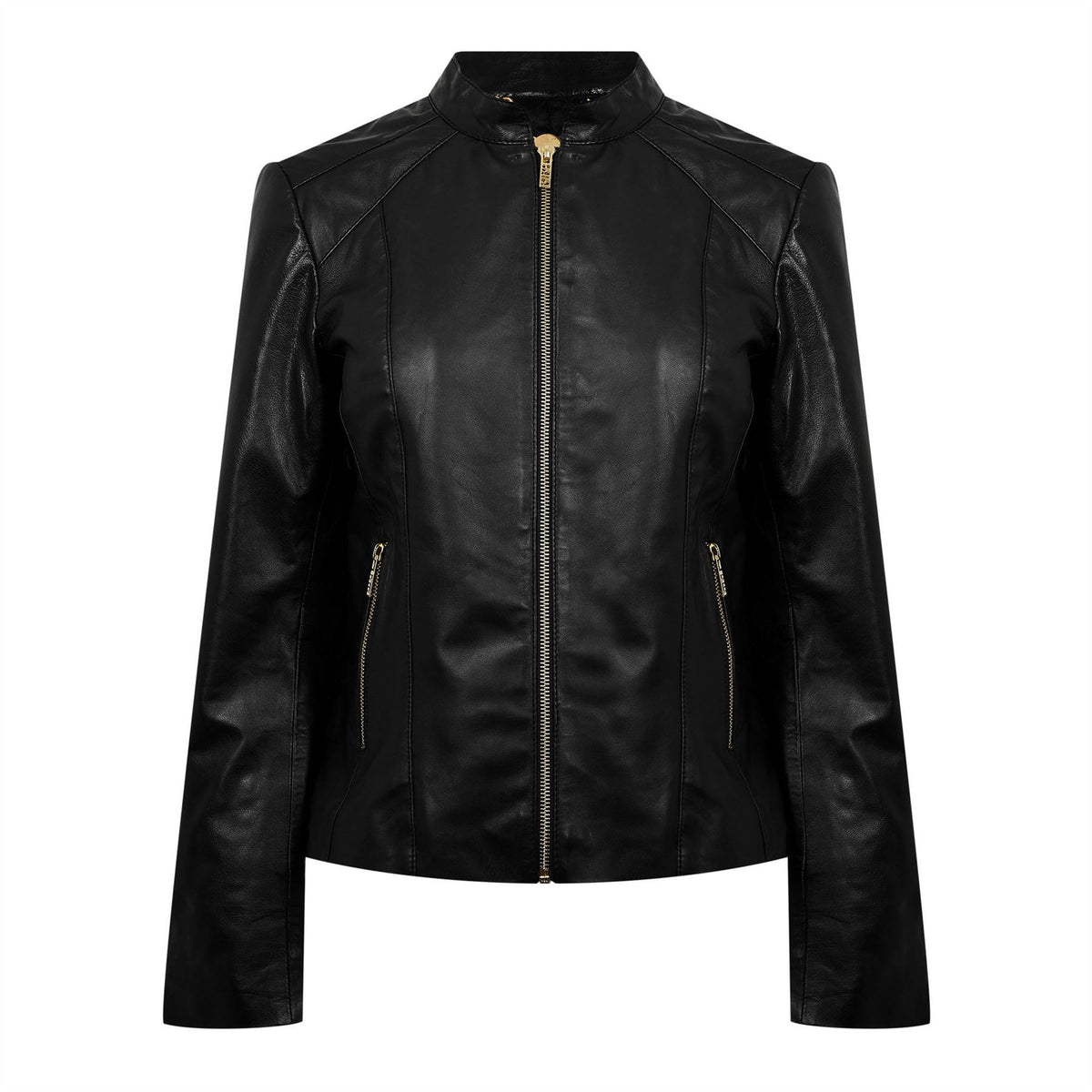 Biba Neru Collar Leather Jacket