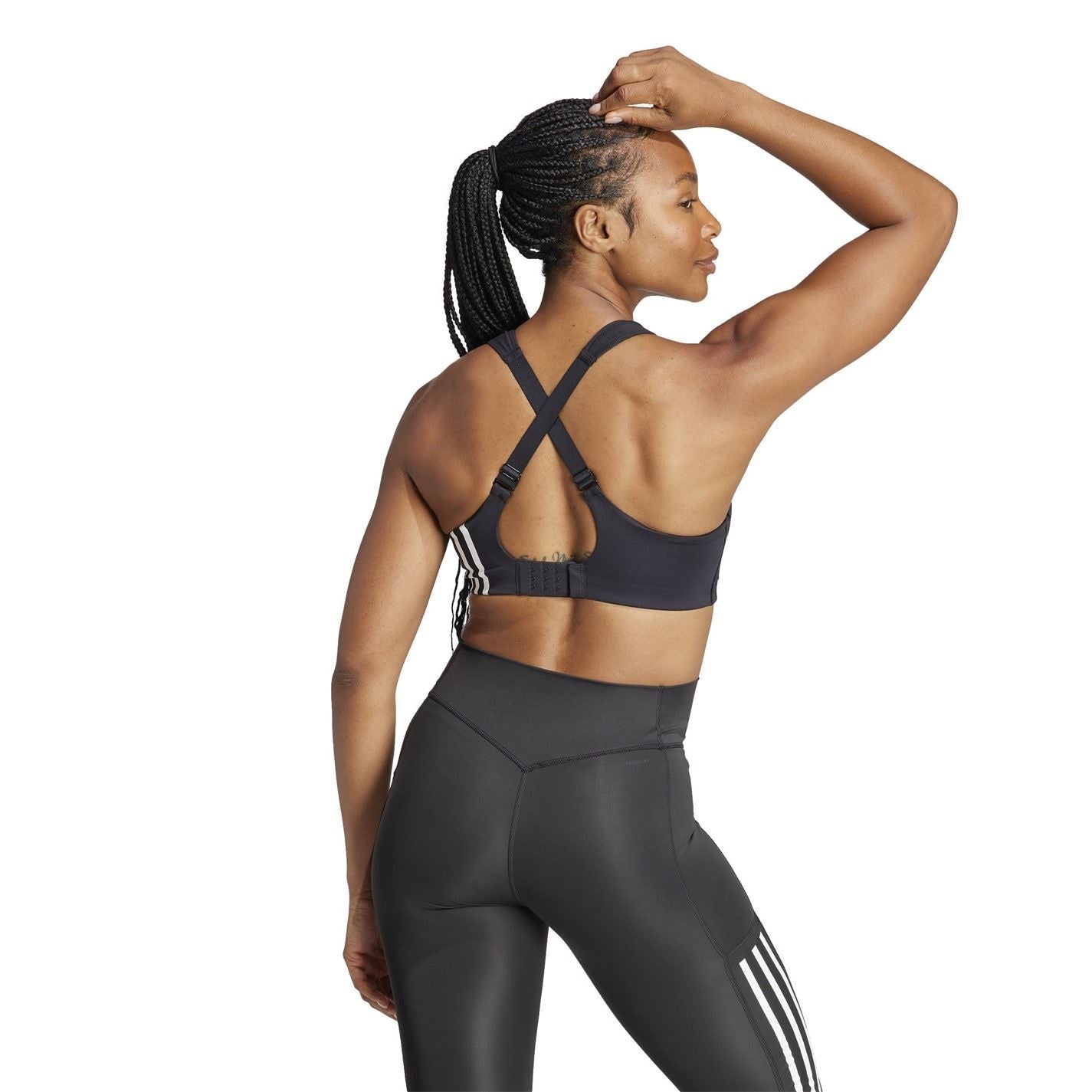 adidas Snug Fit Cropped Spaghetti Straps Sports Bra