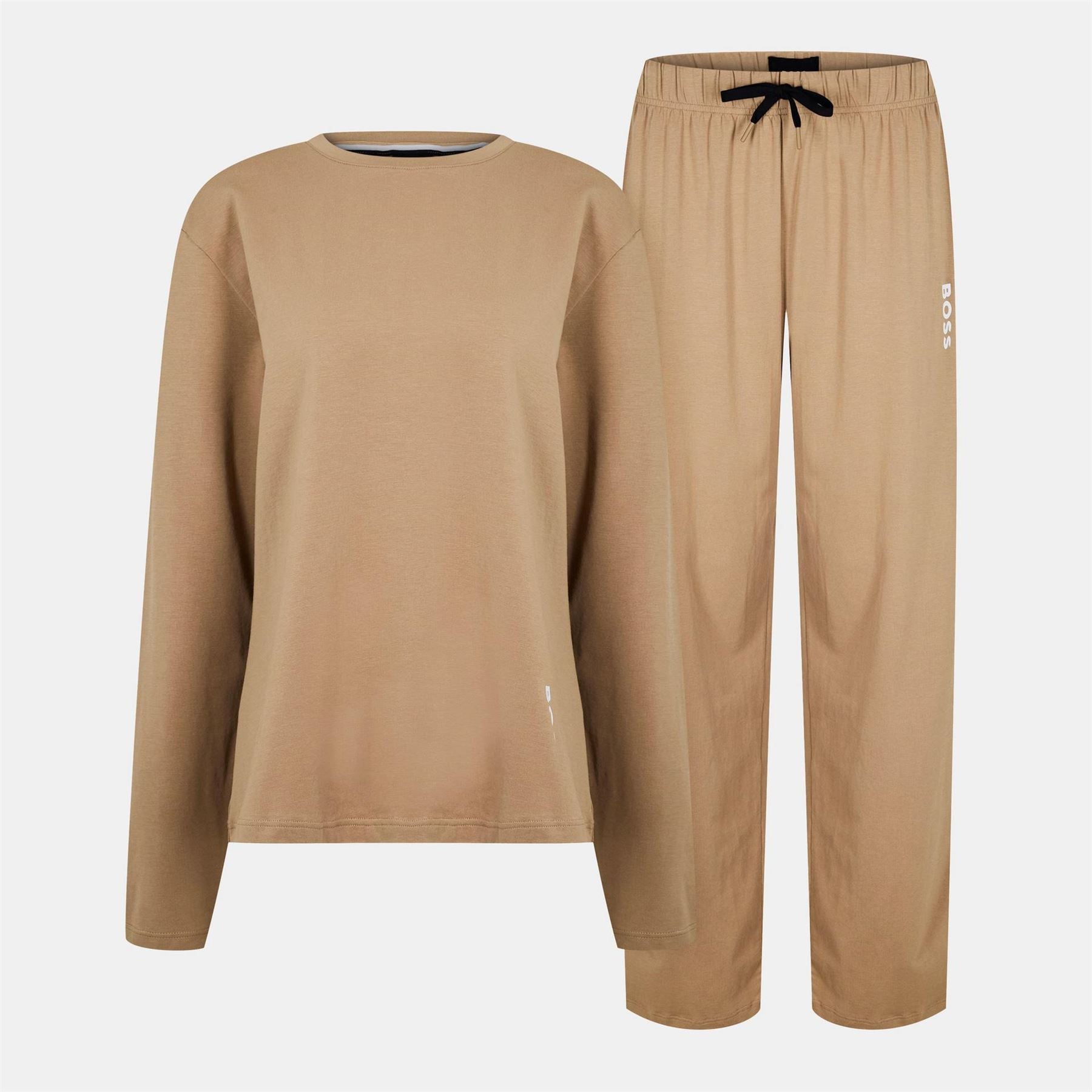 Boss Crew Neck Long Sleeve Relaxed Fit Pyjama Set