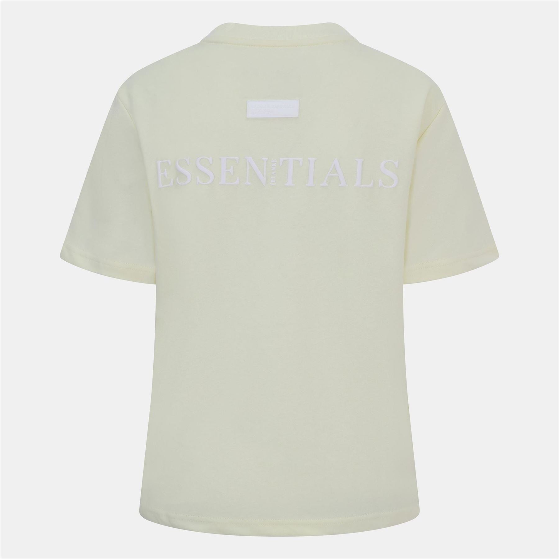 Blank Essentials Embroidered Text Graphic Crew Neck Short Sleeve Boyfriend T-Shirt