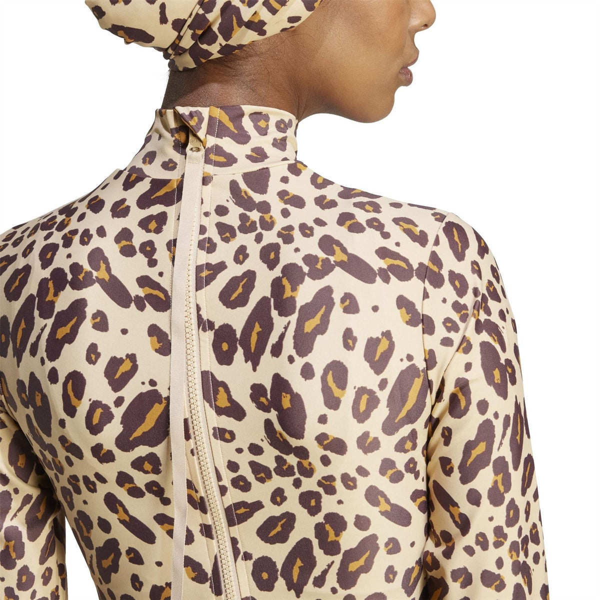 adidas Sleeved Animal Print Swimsuit