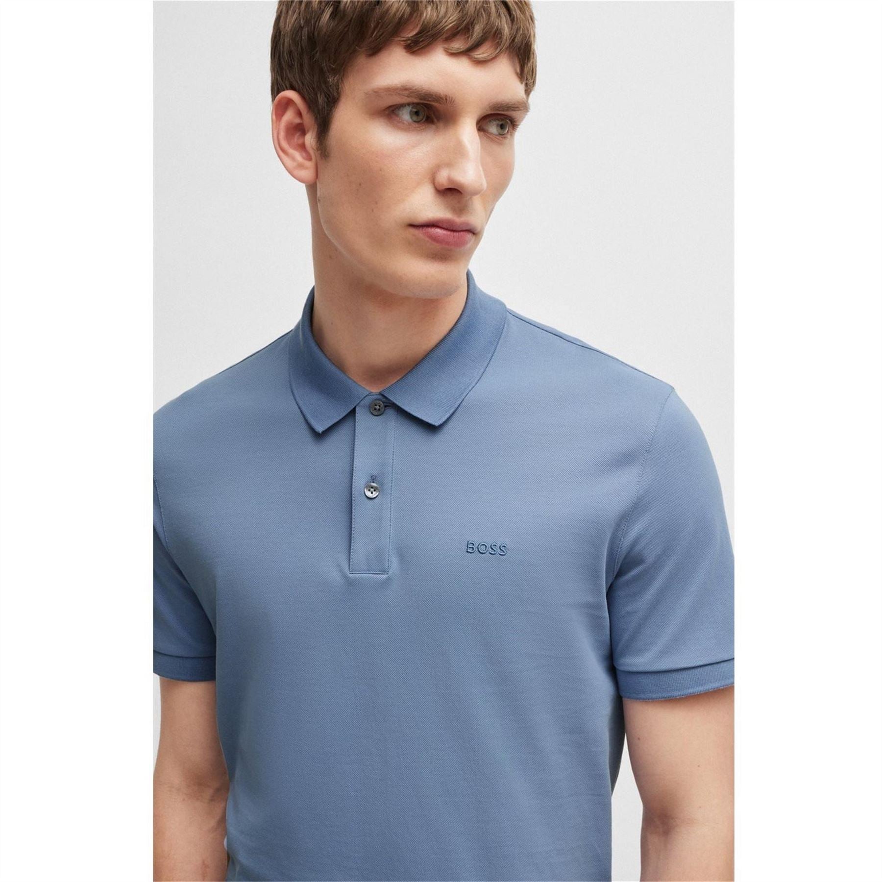 Boss Pallas Cotton Short Sleeve Polo Shirt