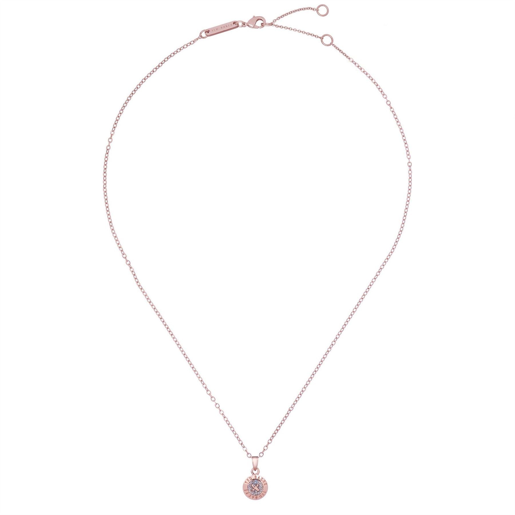 Ted Baker Elvina Pendant Necklace with Engraved Chain