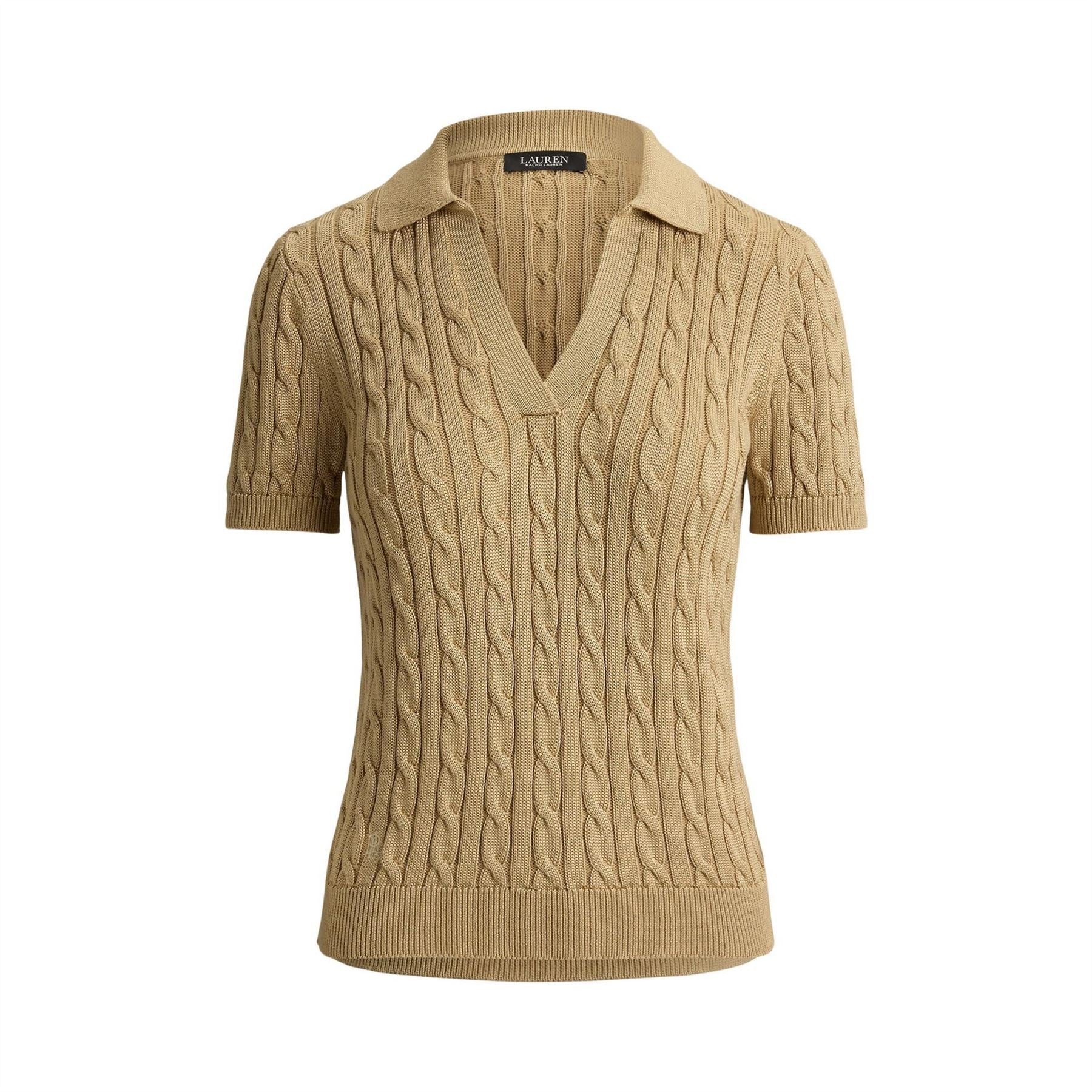 Lauren by Ralph Lauren Knitted Short Sleeve Polo Shirt