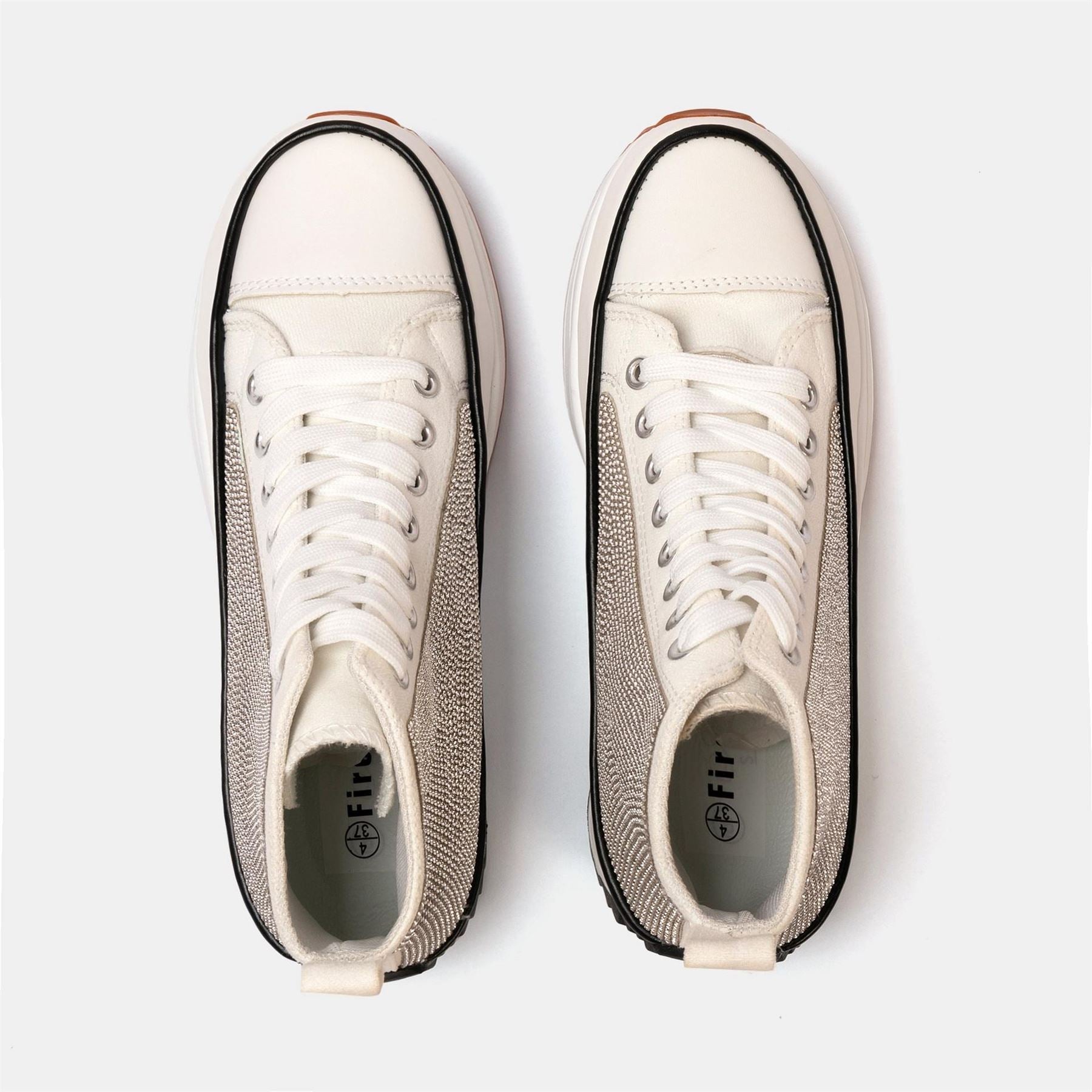 Firetrap Platform Hi Top Ladies Trainers
