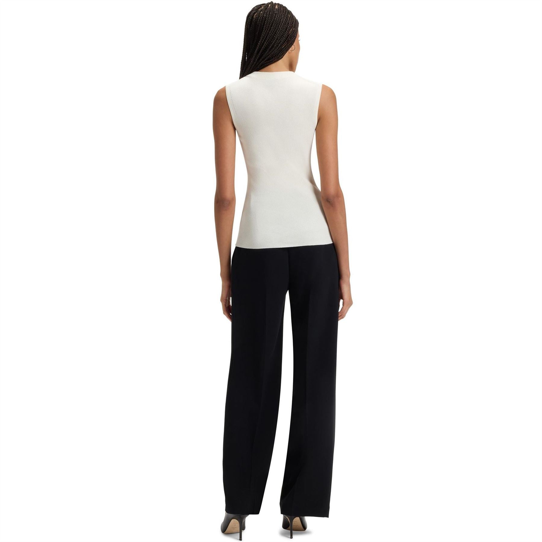 Boss Feskies Knitted Slim Fit Mock Neckline Top