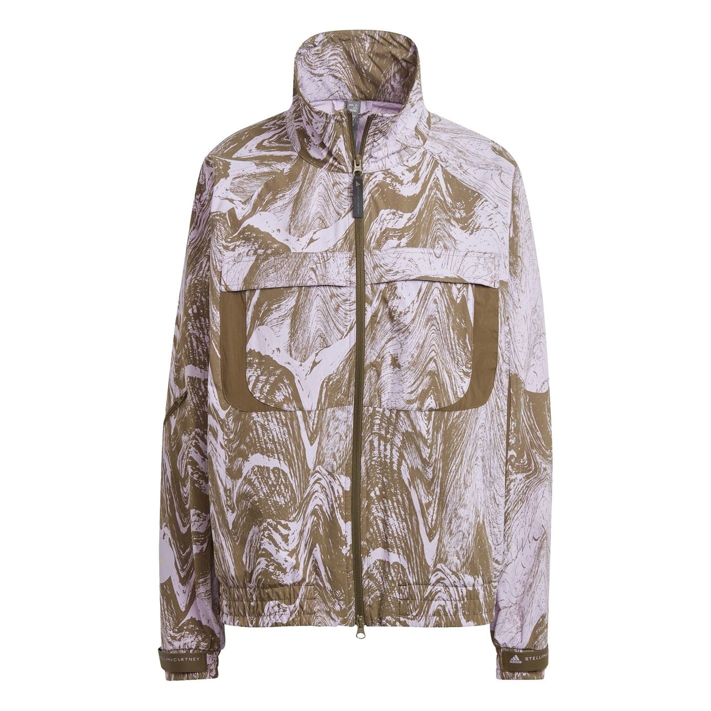 adidas Marble Patterned Full Zipper Track Jacket