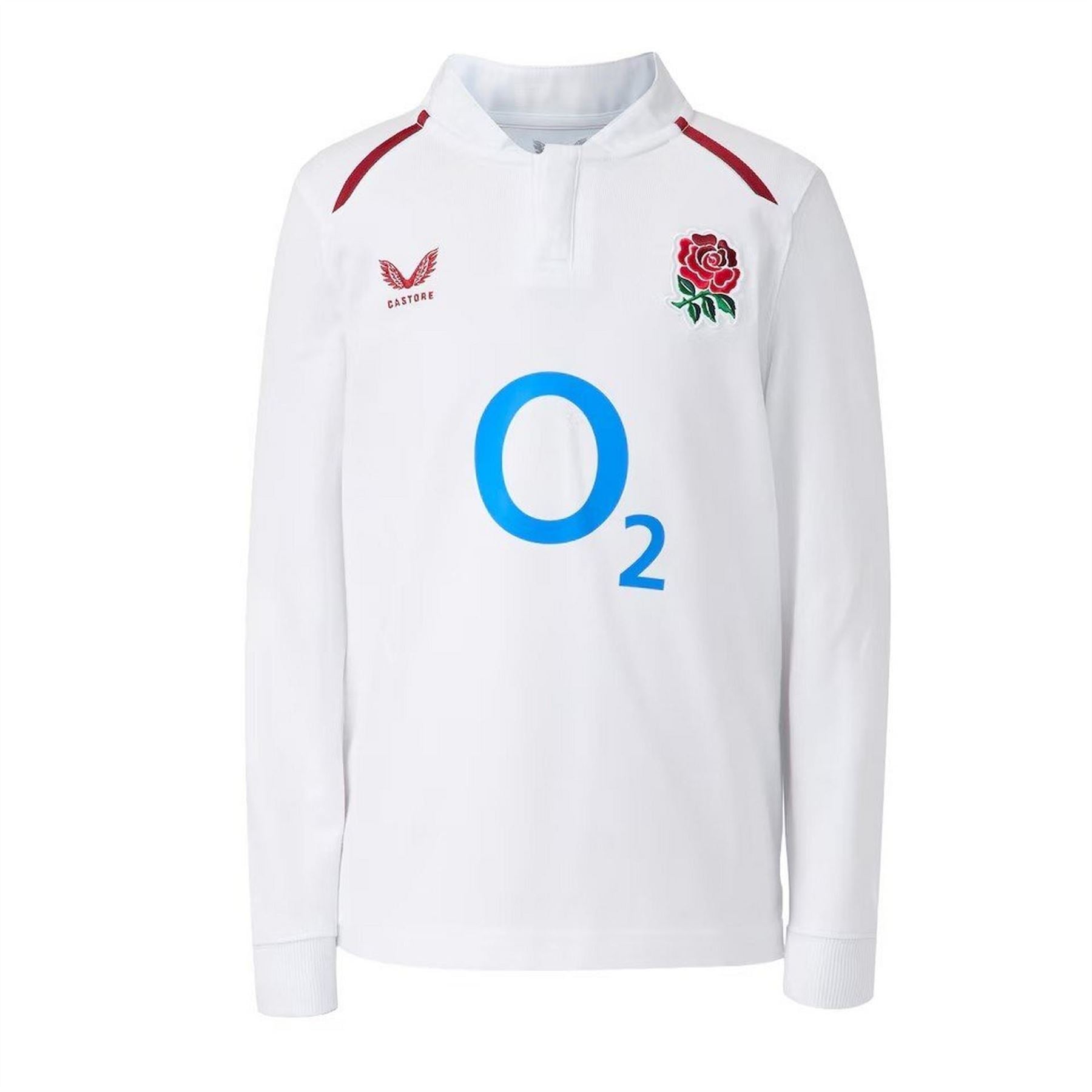 Castore England Rugby Home Long Sleeve Shirt 2026