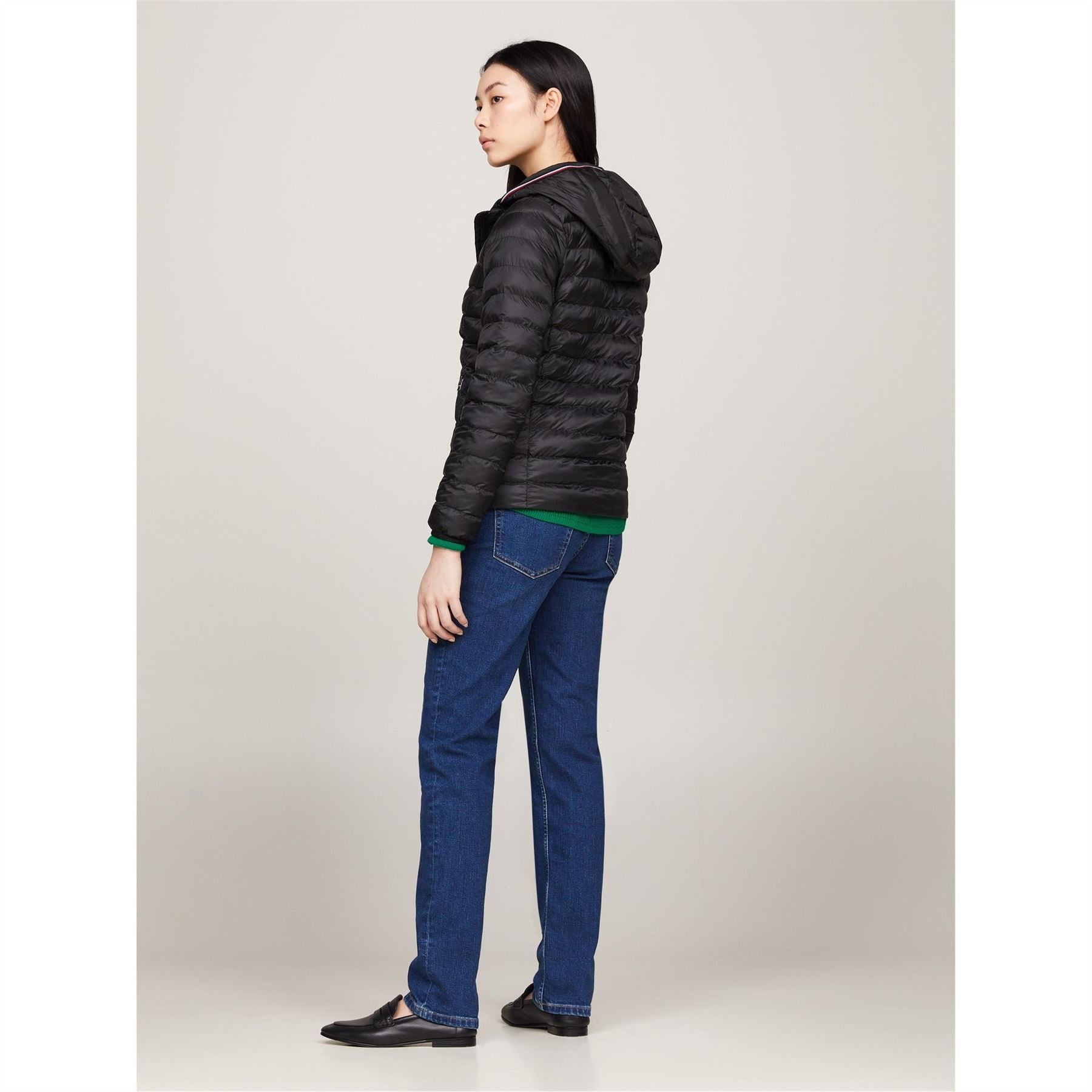 Tommy Hilfiger Quilted Stripe Short Puffer Jacket