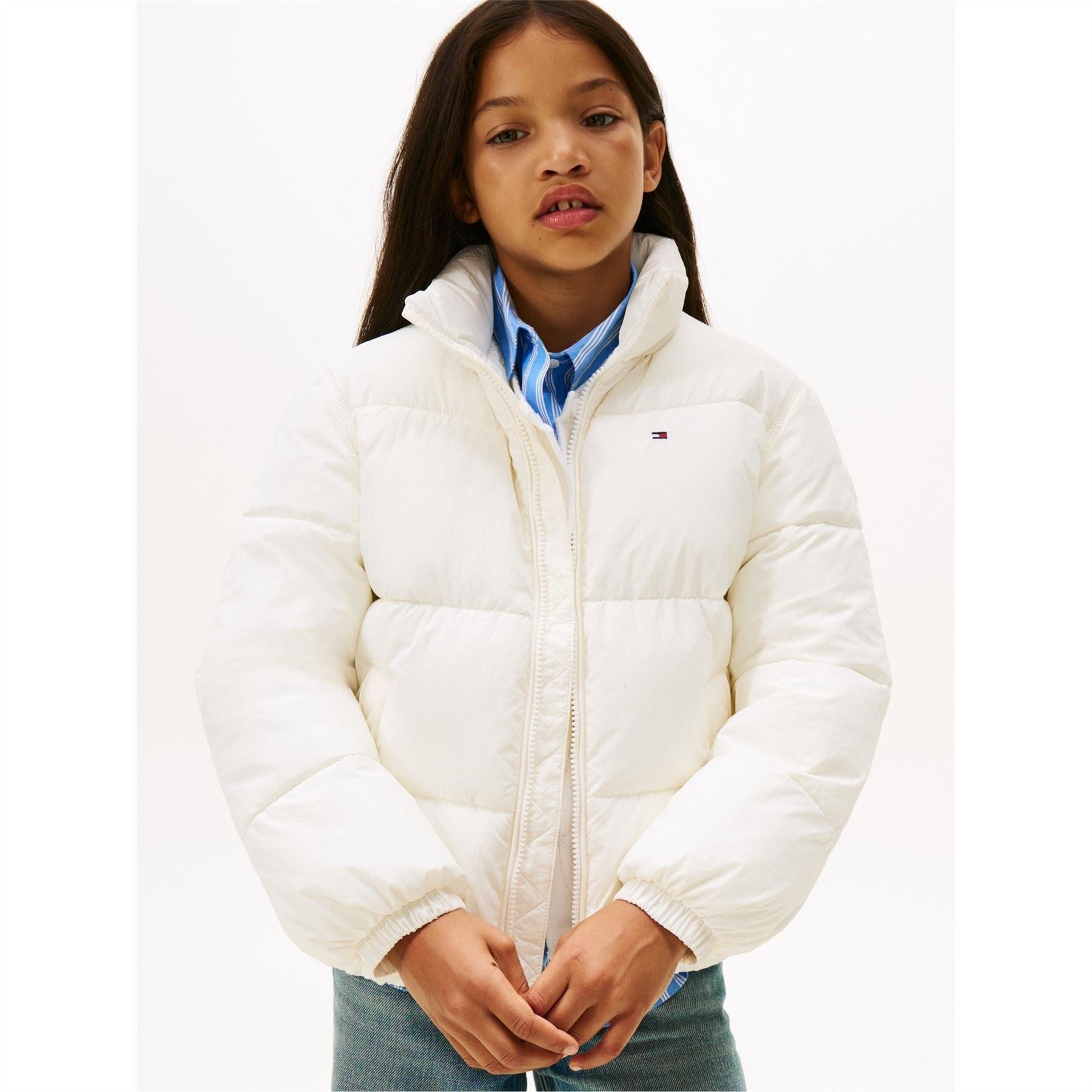 Tommy Hilfiger Kids Flag Shorts Puffer Jacket