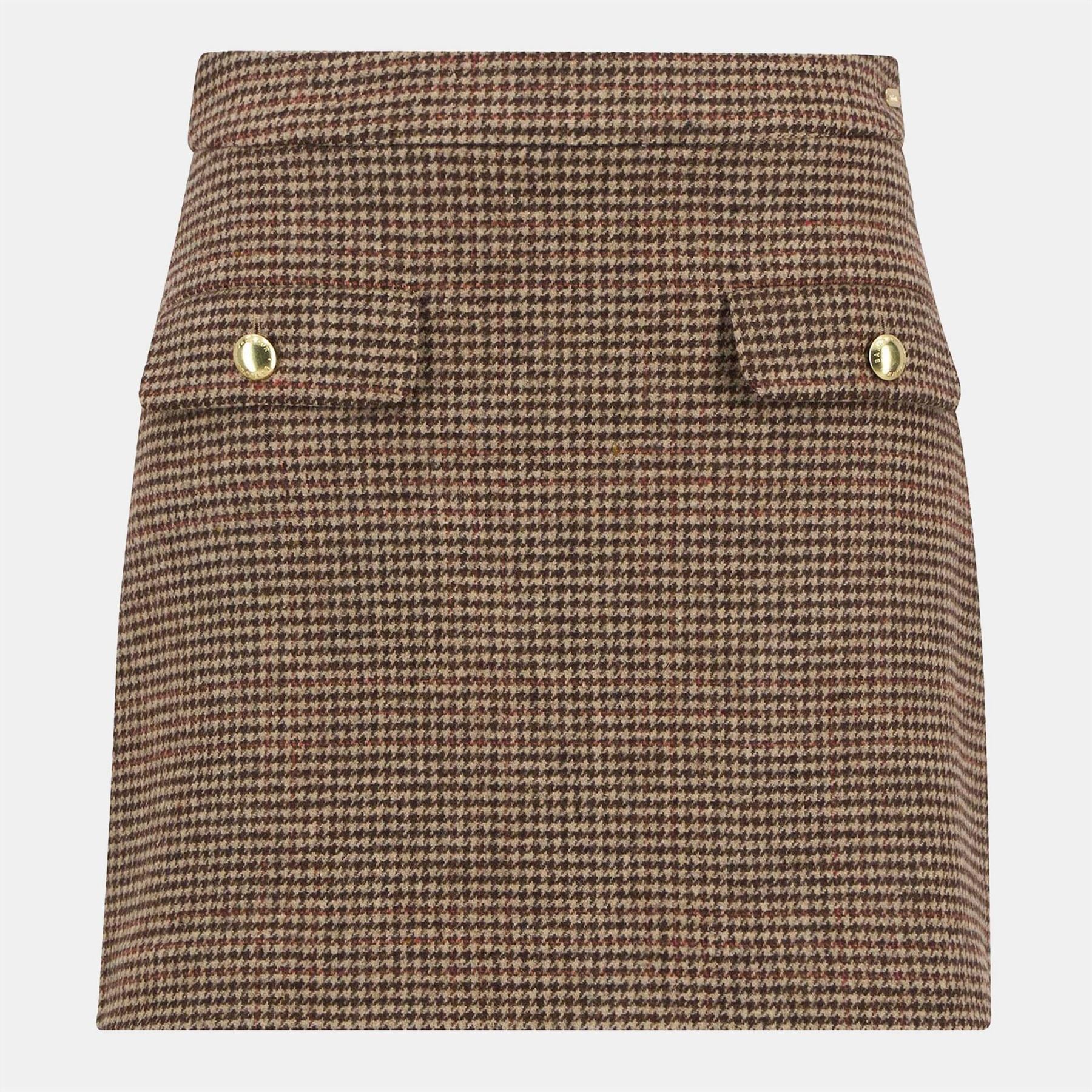 Barbour Mini Wool Skirt