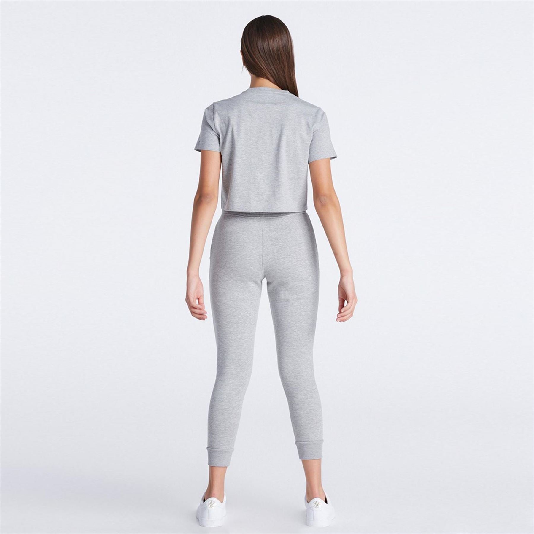 SikSilk Cropped Crew Neck Regular Fit T-Shirt