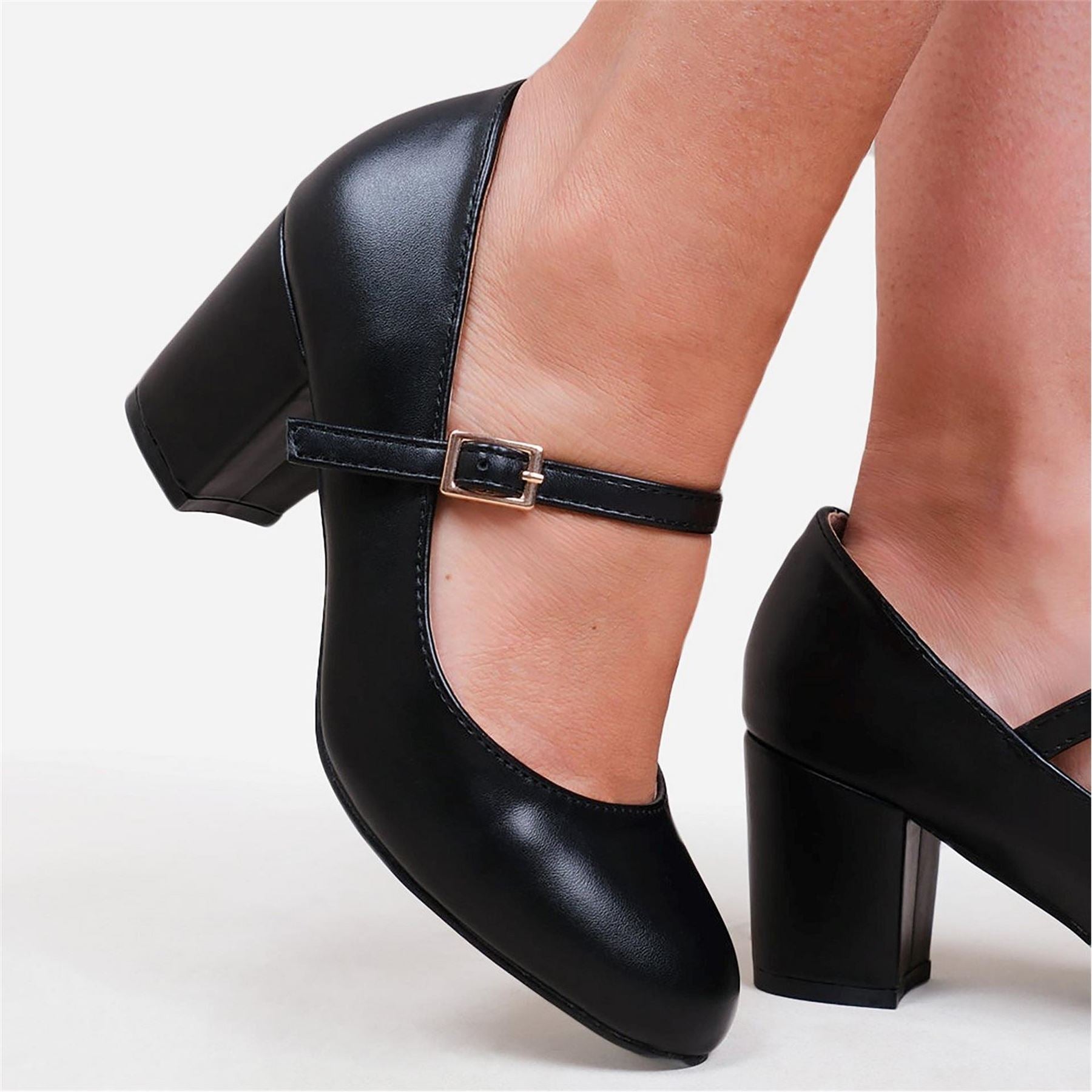 Wheres That From Block Heel Mary Jane Pumps Ladies