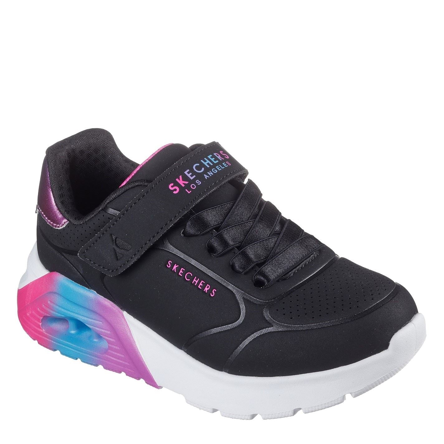 Skechers Gore  And  Strap Embossed Sneaker W Met Court Trainers Girls
