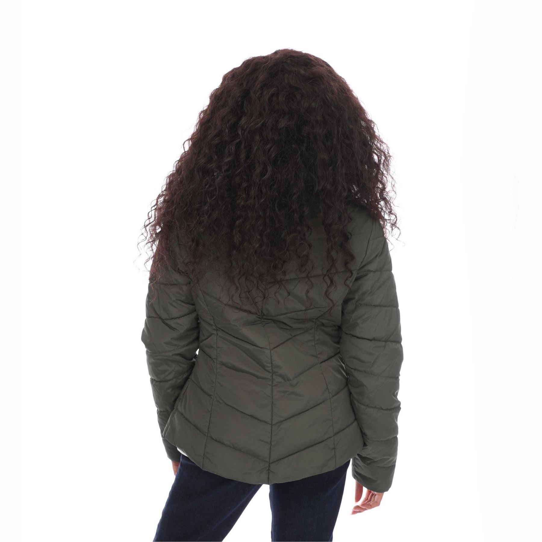 Ted Baker Solid Patterned Mock Neck Down Jacket