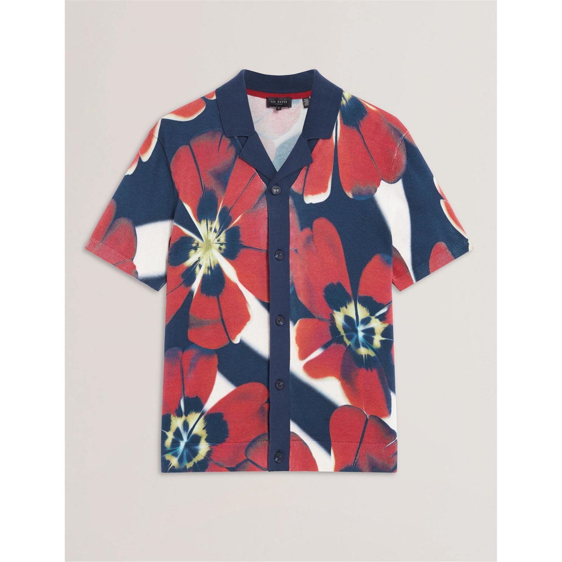 Ted Baker Floral Buddha Collared Short Sleeve Shirt