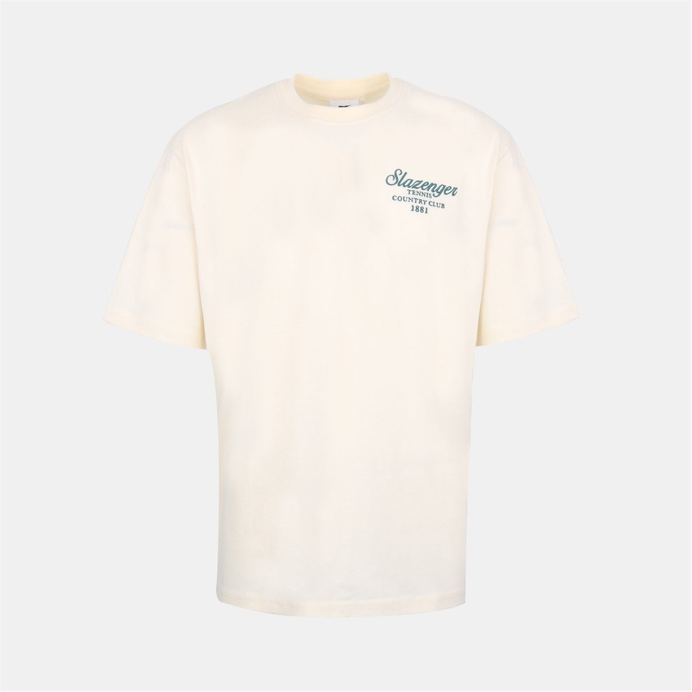 Slazenger Tennis Oversize Fit Embroidered Lettering T-Shirt