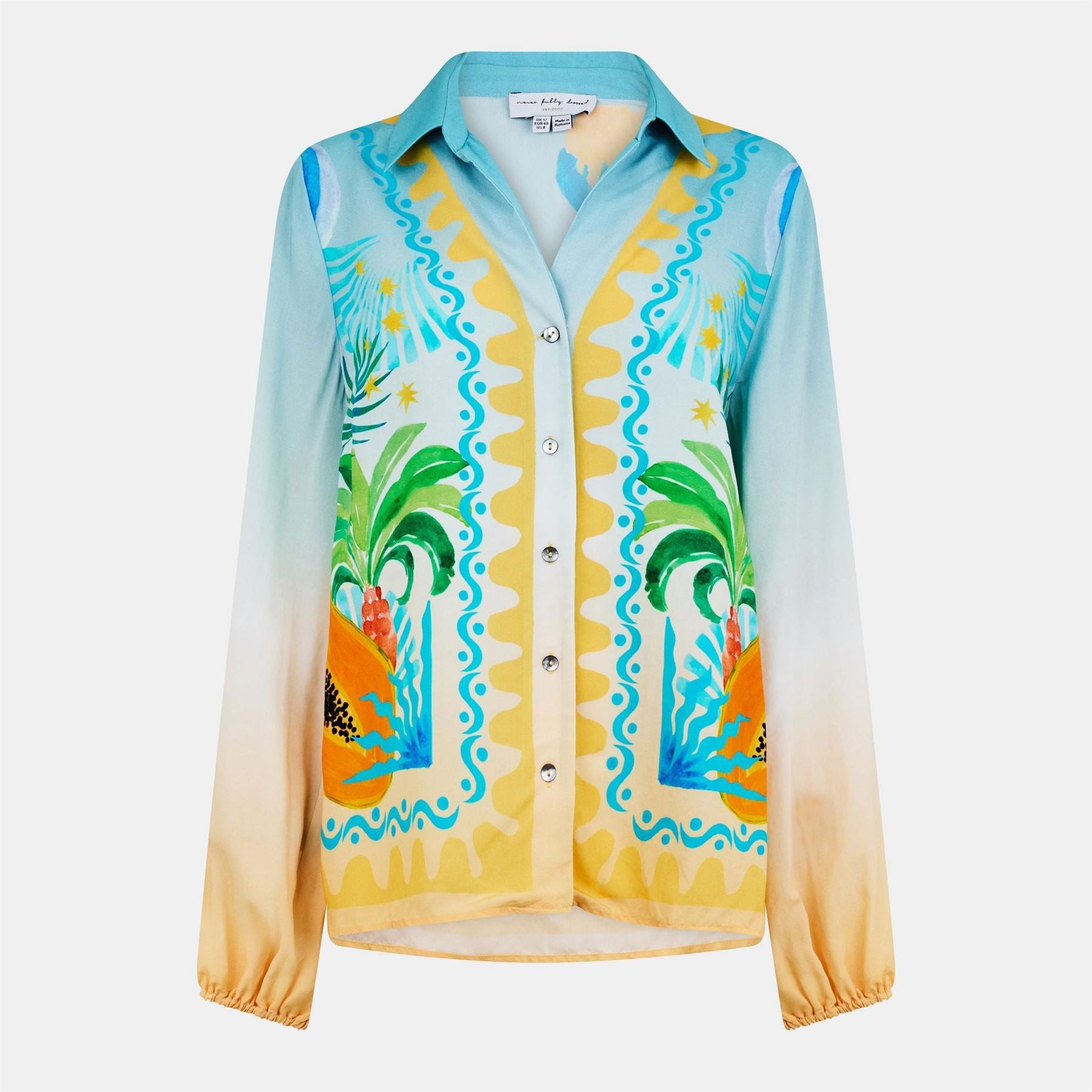 Never Fully Dressed Rio Miley Long Sleeve Patterned Shirt