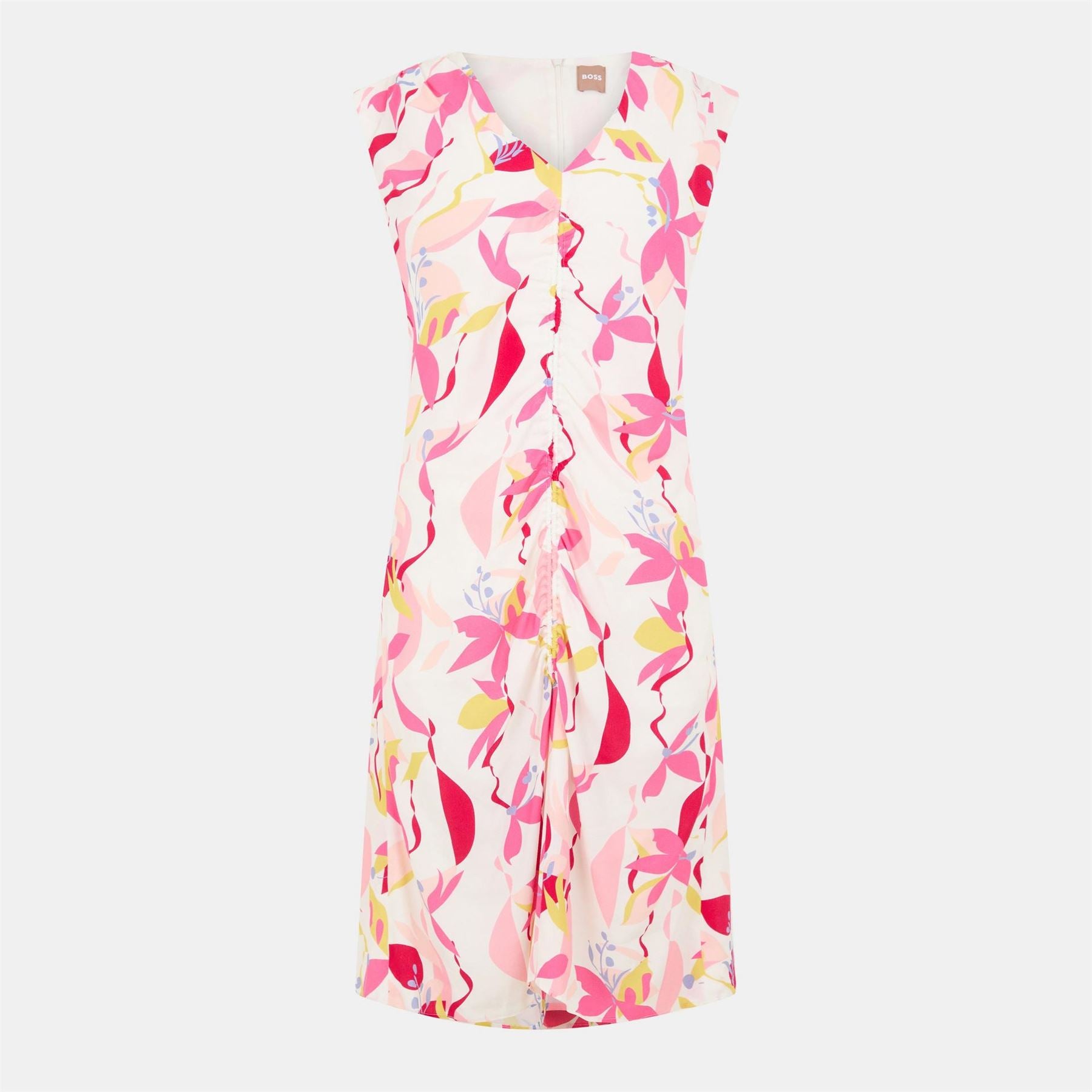 Boss Desmala V-Neck Mini Shift Dress