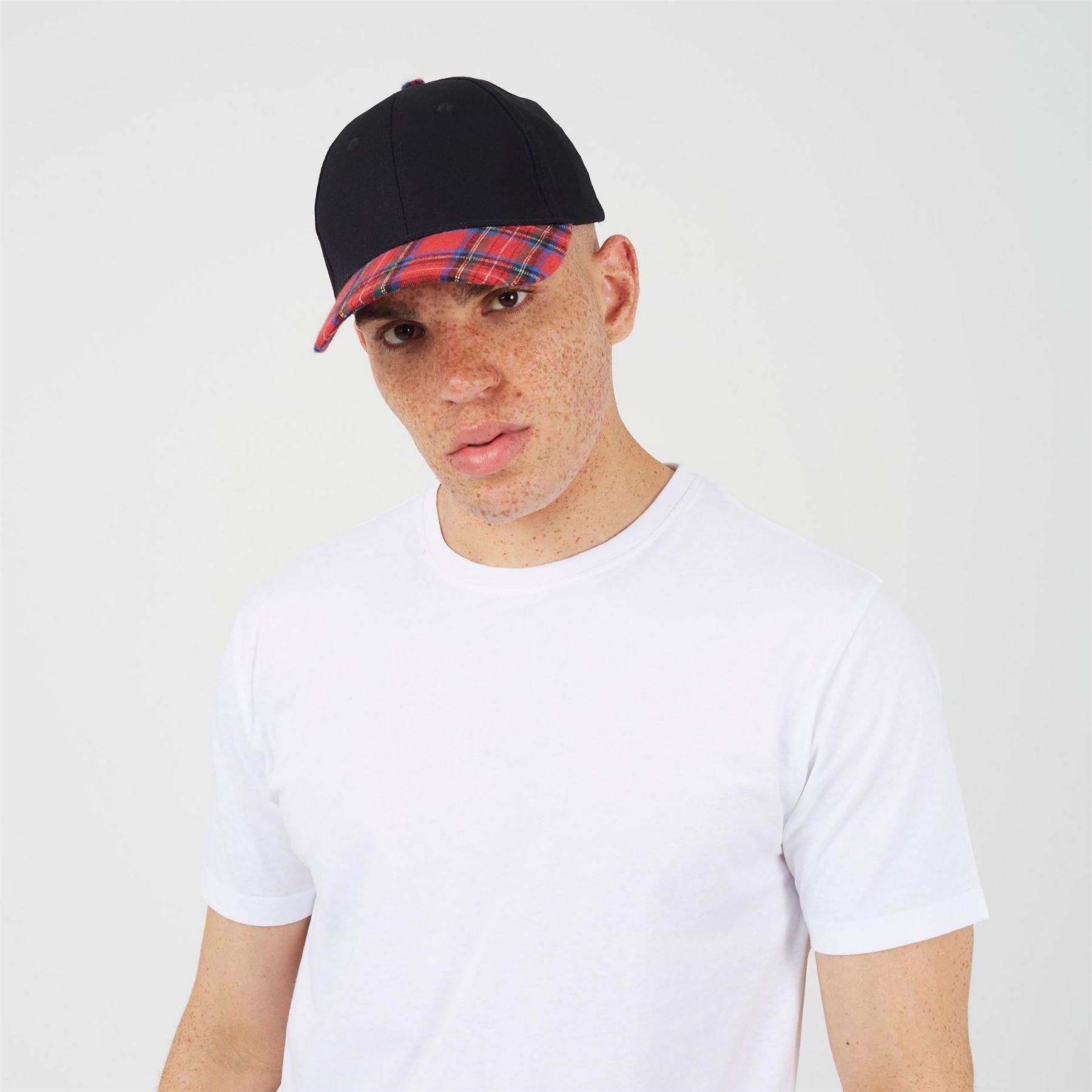 Brave Soul Mens Print Cap With Contrast Stripe