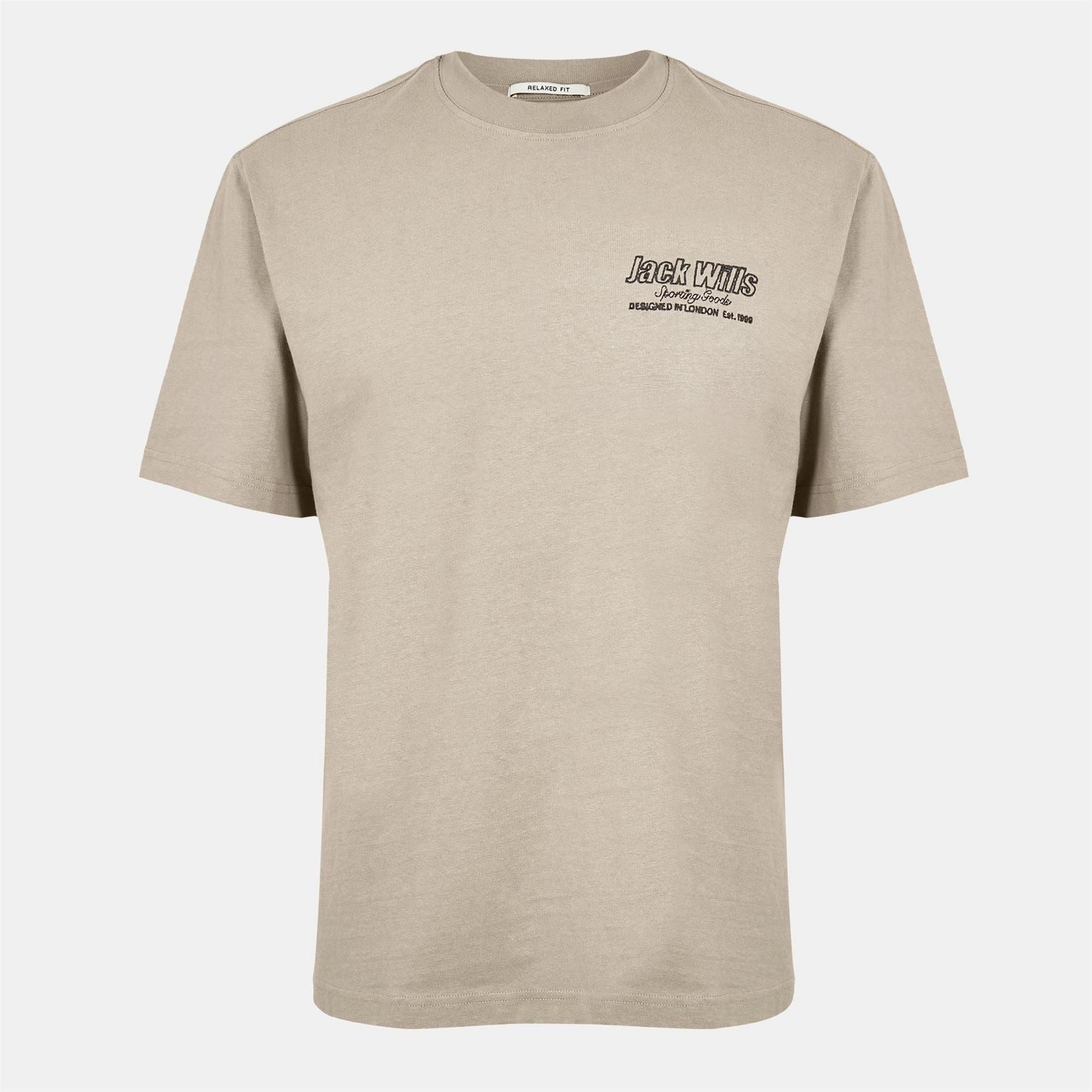 Jack Wills Regular Fit Crew Neck Lettering T-Shirt