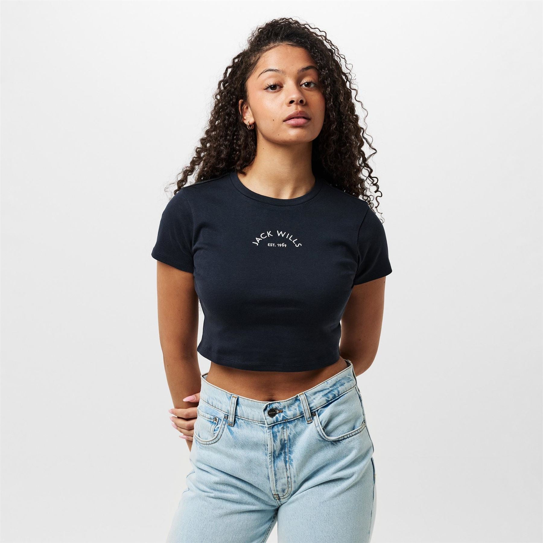 Jack Wills Cropped Baby Tee Ladies