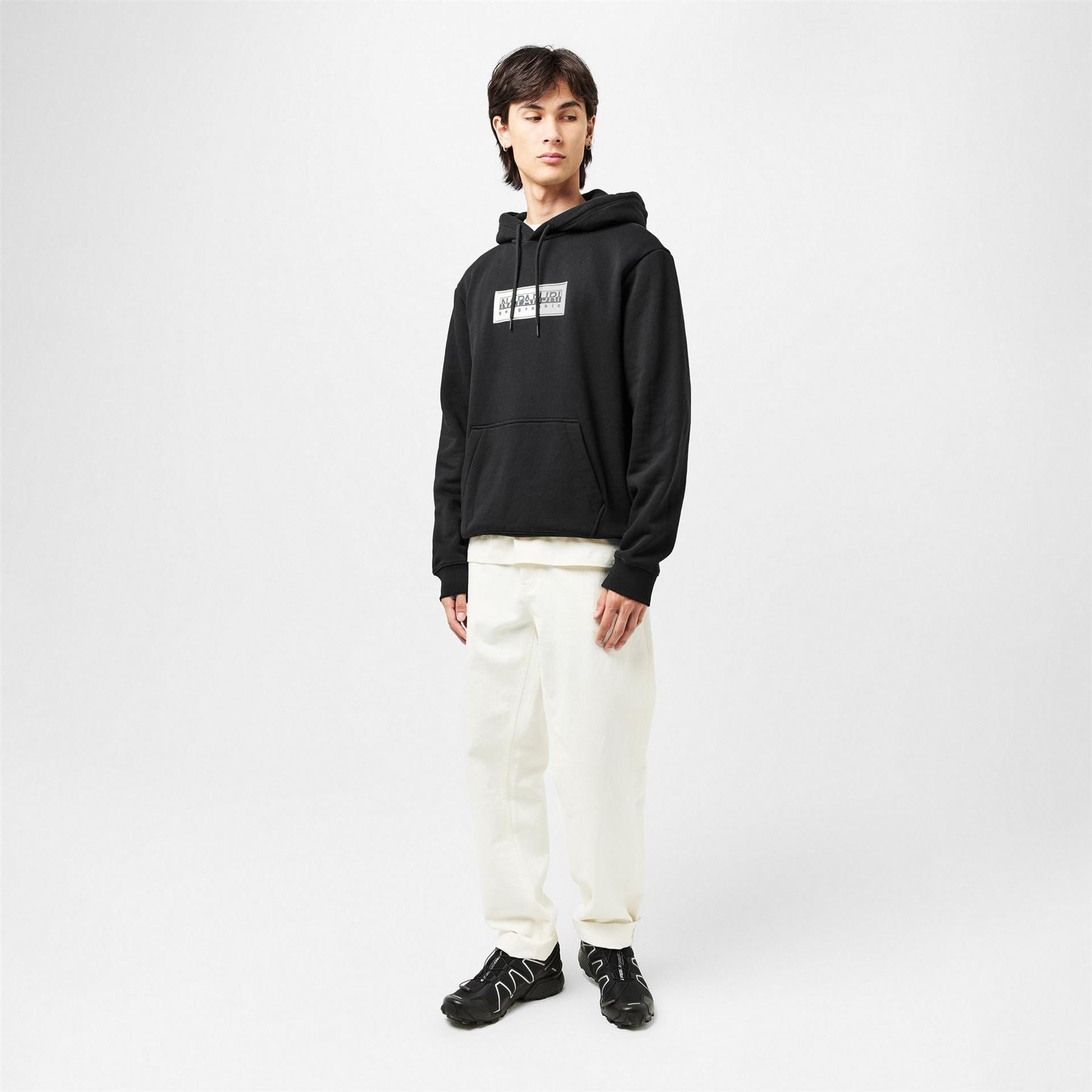 Napapijri Box Logo Hooded Regular Fit Sweatshirt