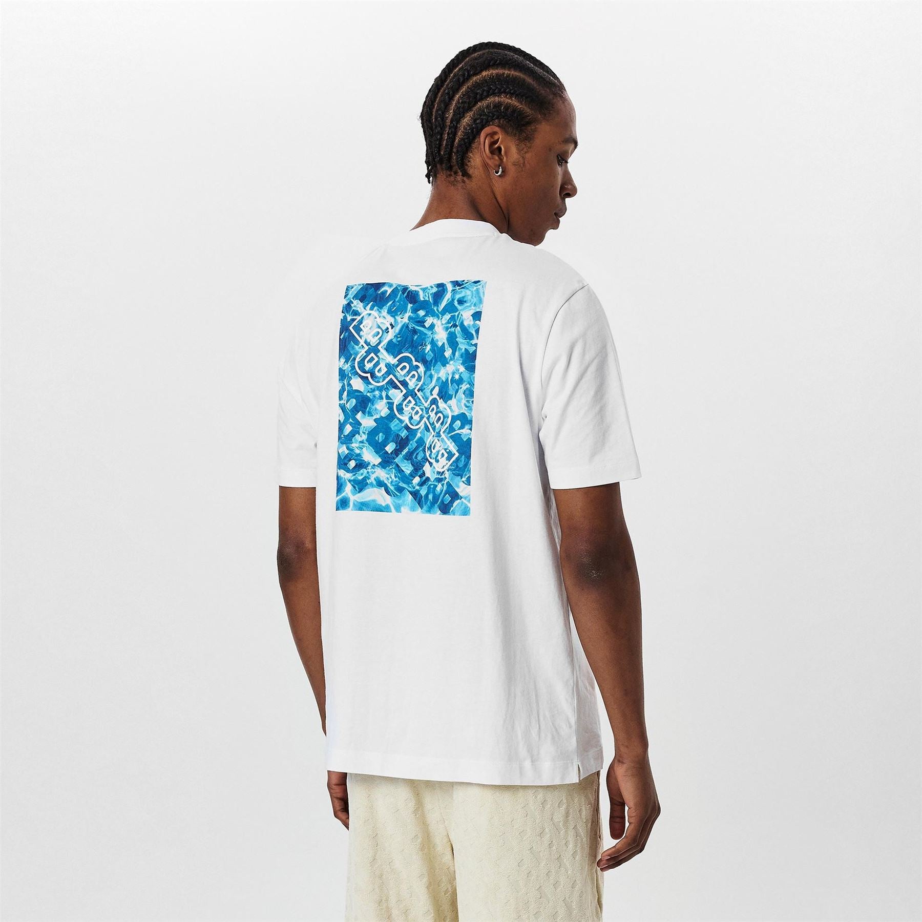 Boss Box Print Crew Neck Regular Fit T-Shirt