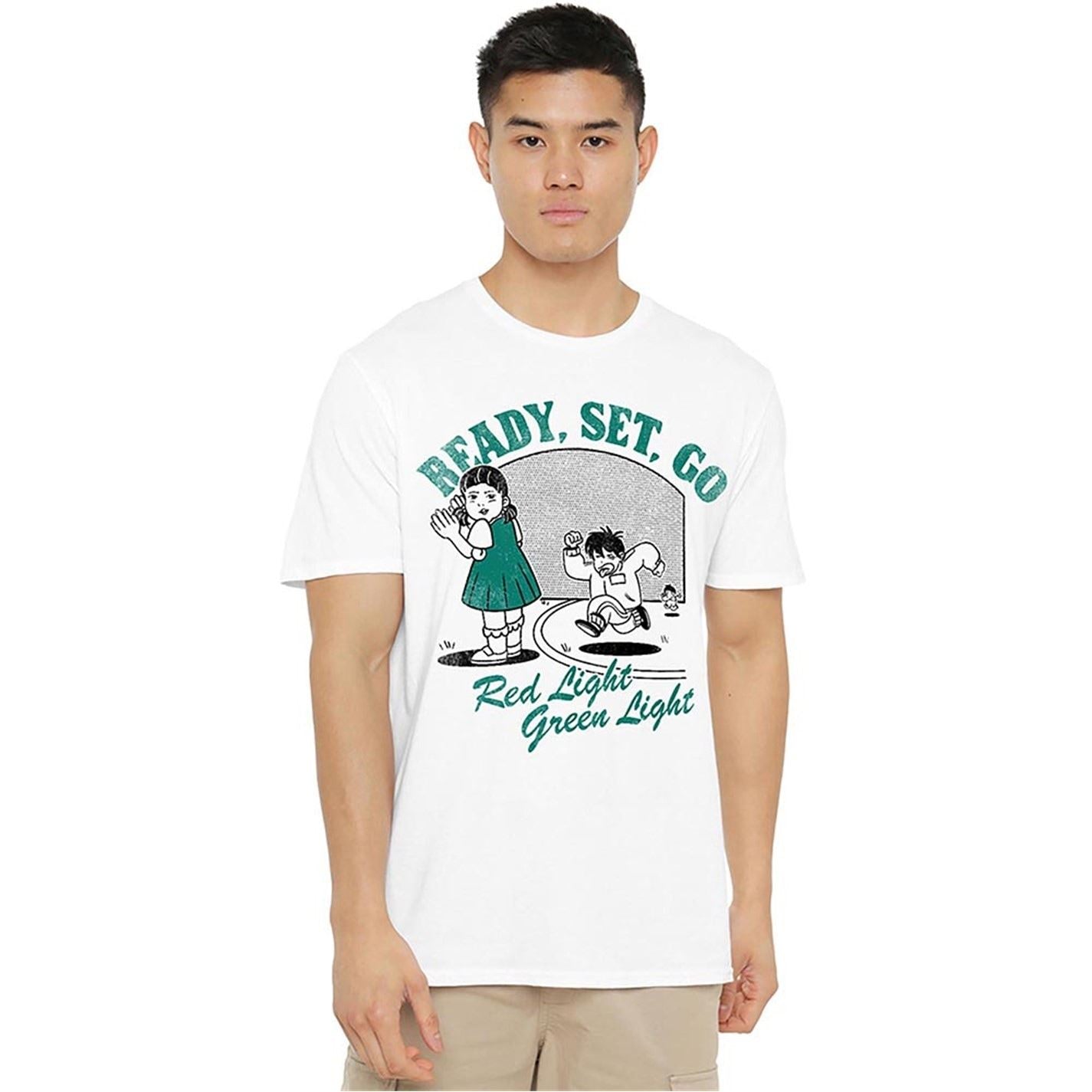 Squid Game Regular Fit Crew Neck Short Sleeve Shirt