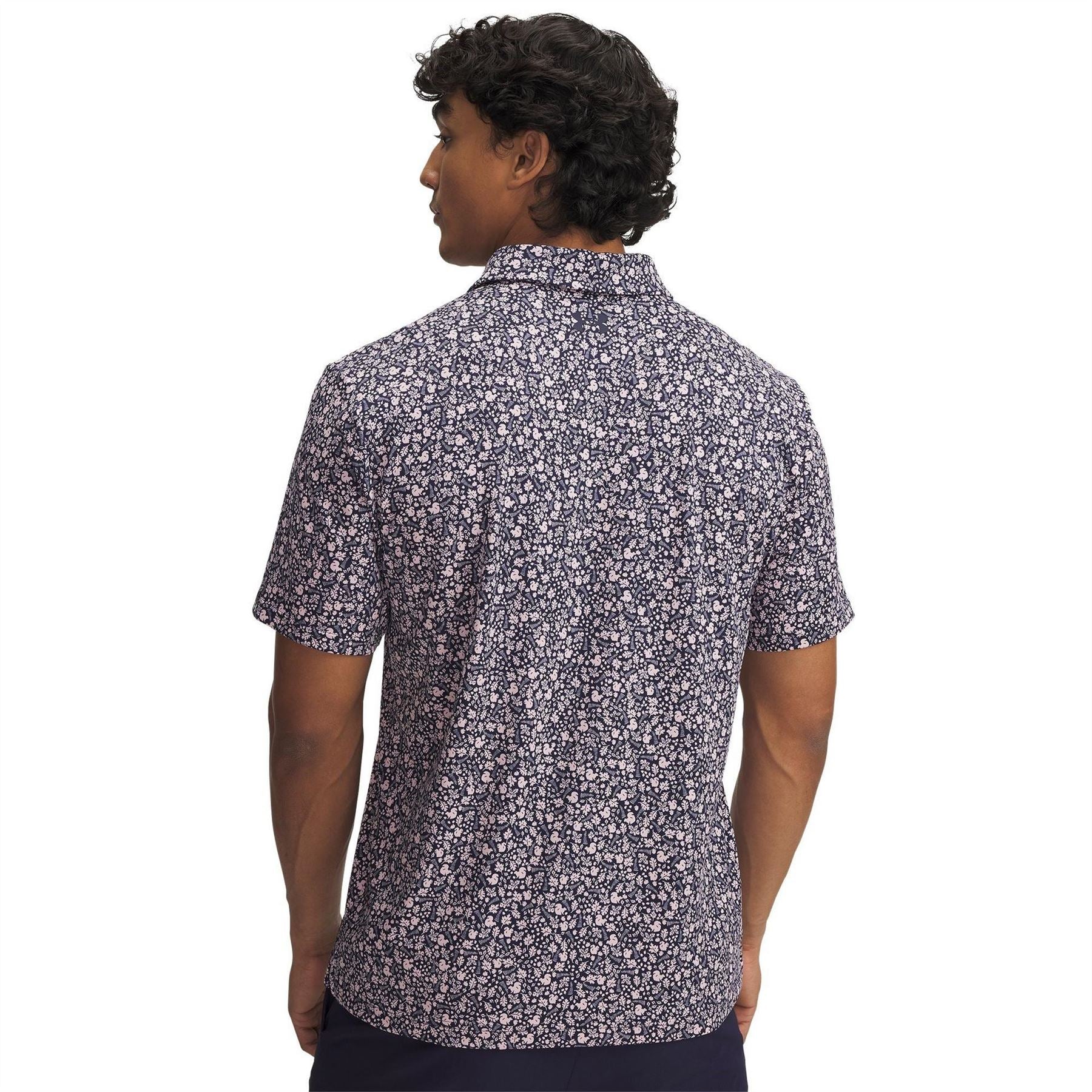 Under Armour Printed Collared Neck Short Sleeve Polo Shirt